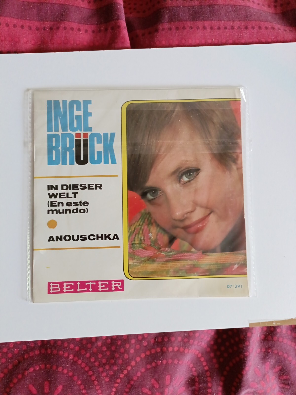 EUROVISION GERMANY 67 INGE BRUCK ‘ANOUSCHKA’ 7″ SPANISH ISSUE