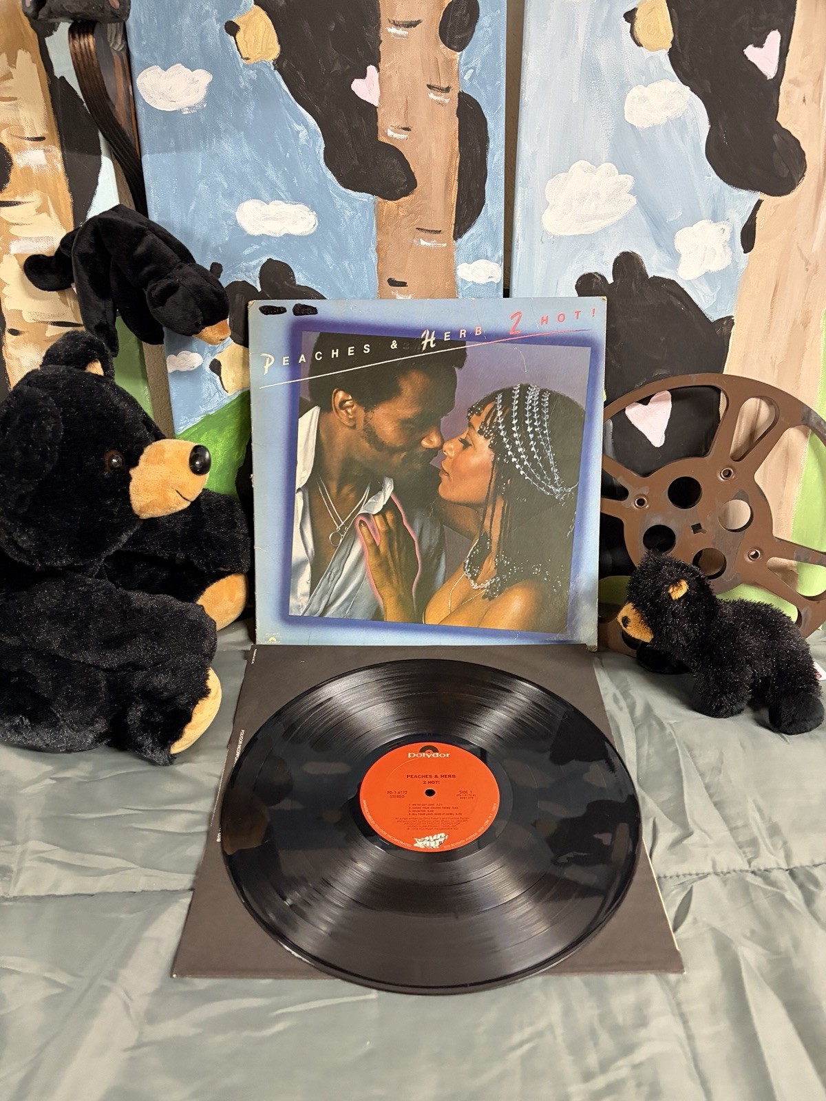 Peaches & Herb 1978 2 Hot! Vinyl Record Album LP Polydor Records R&B #2 Bill Boa