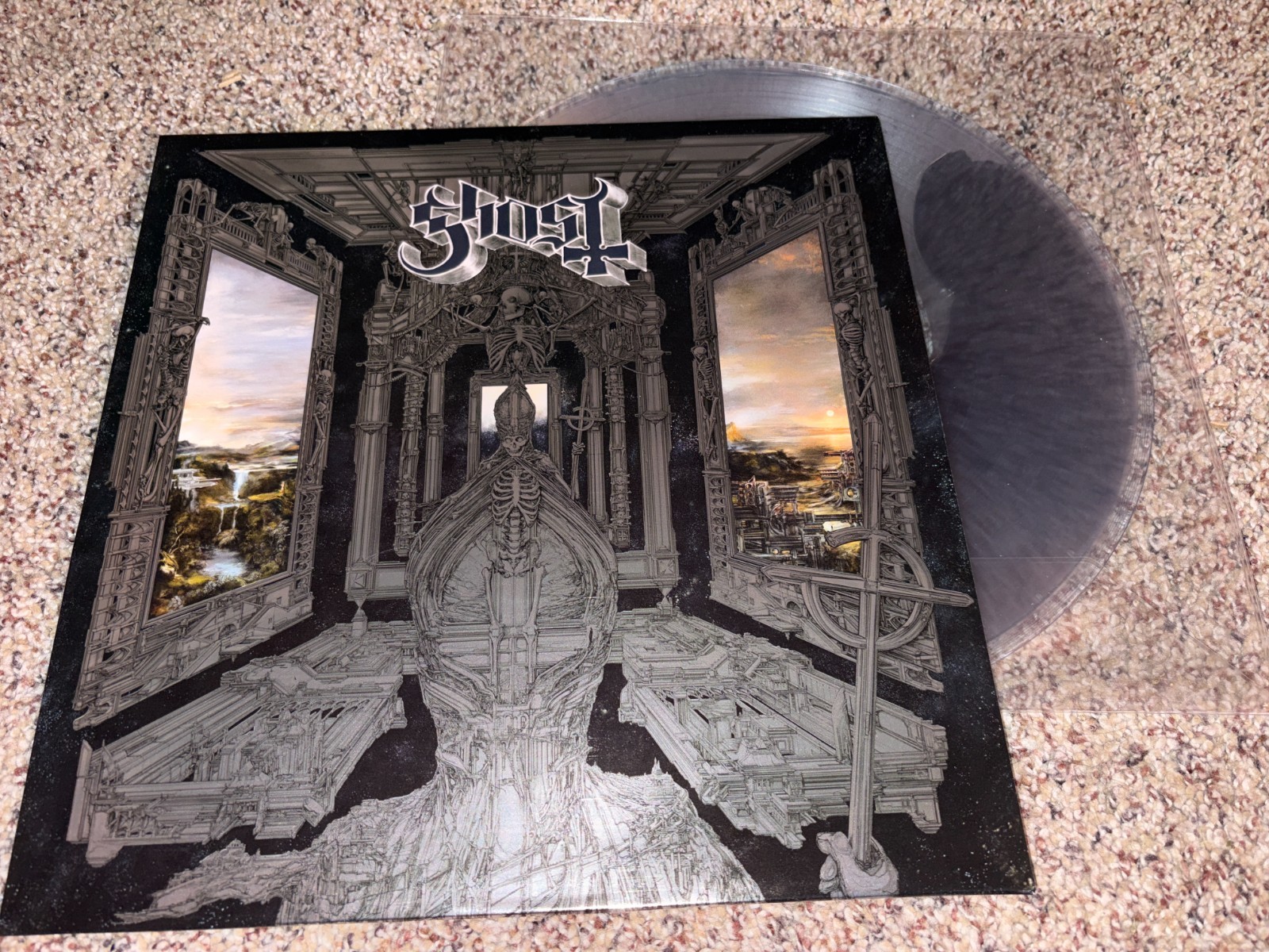 Ghost – Skeleta Vinyl Record NEW / SILVER LIQUID Filled – Bad World / Blood
