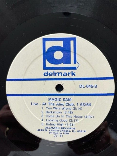 Magic Sam- Magic Sam Live- 2 Vinyl LPs. Delmark 1981. VG+