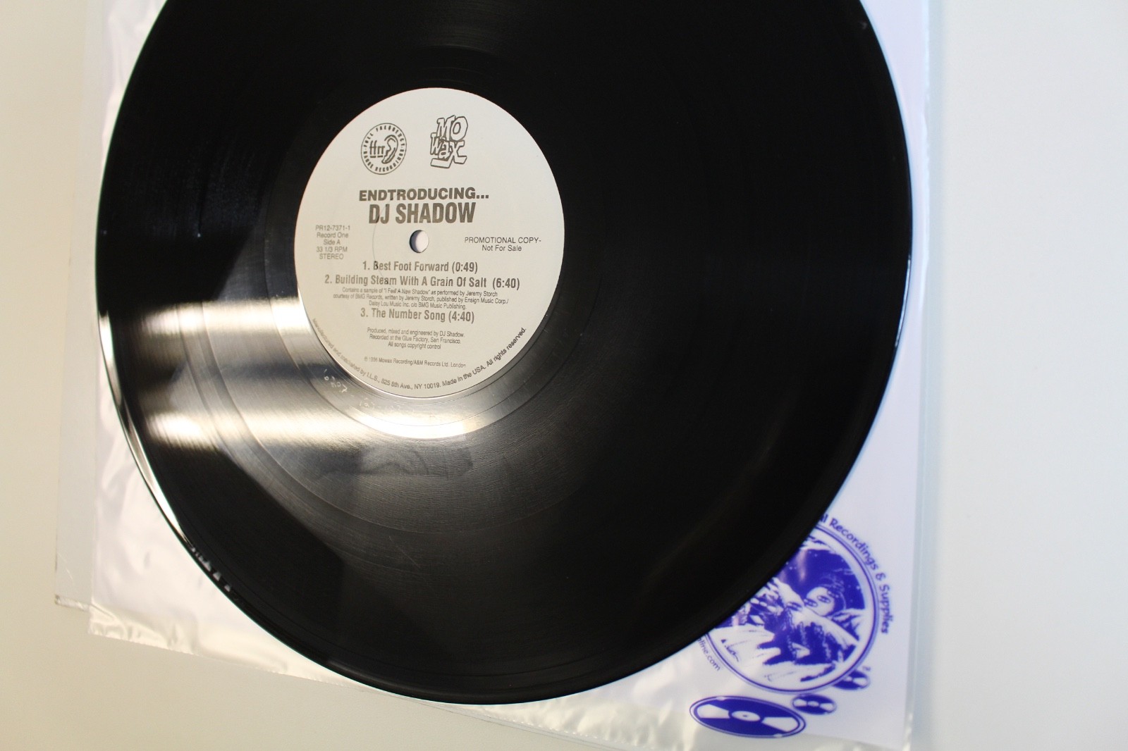 DJ Shadow – Endtroducing….. (1996 OG White Label Promotional, Mo Wax Records)