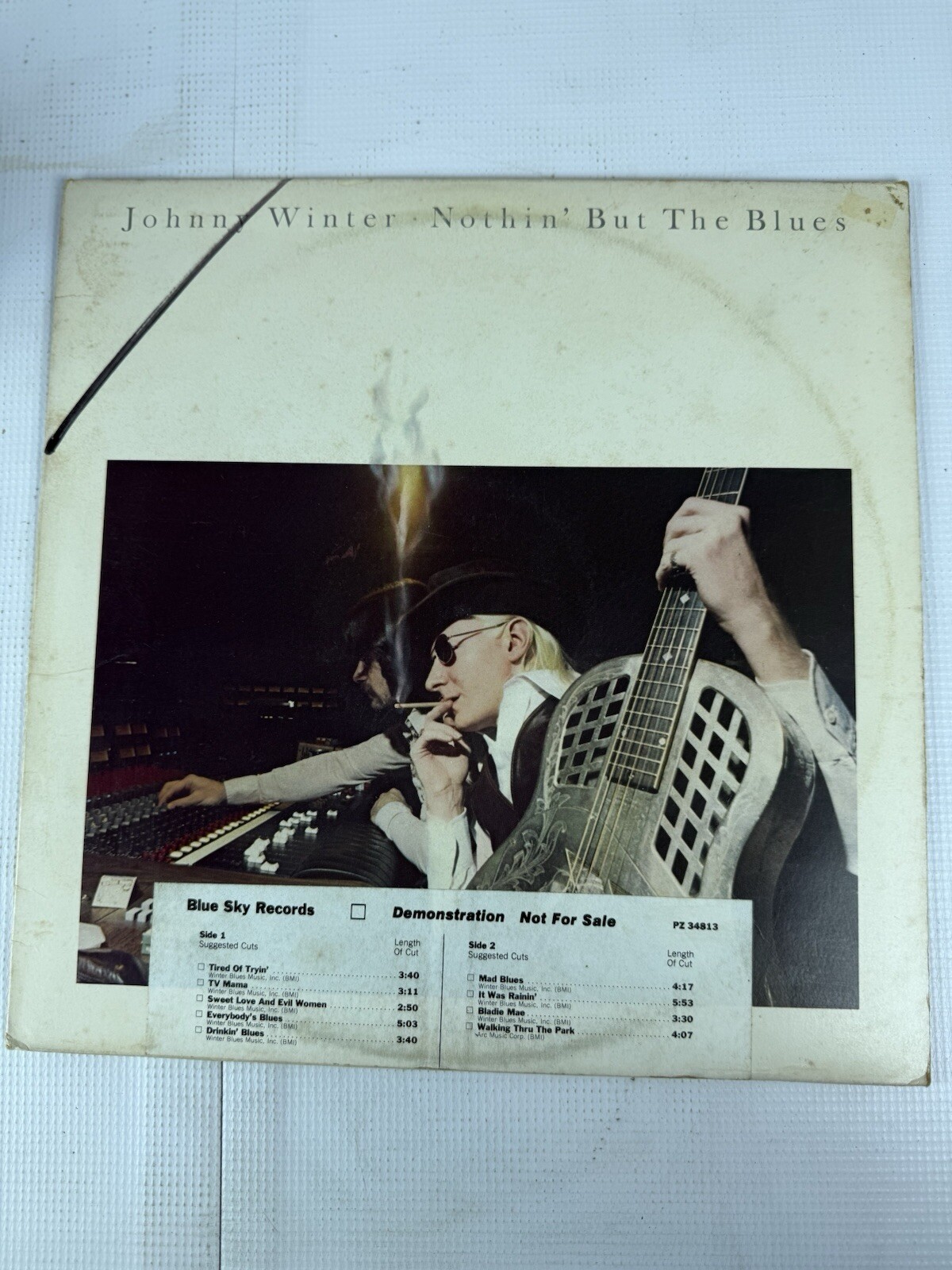 Johnny Winter Nothin’ But The Blues Blue Sky PZ 34813 Stereo WLP 1977
