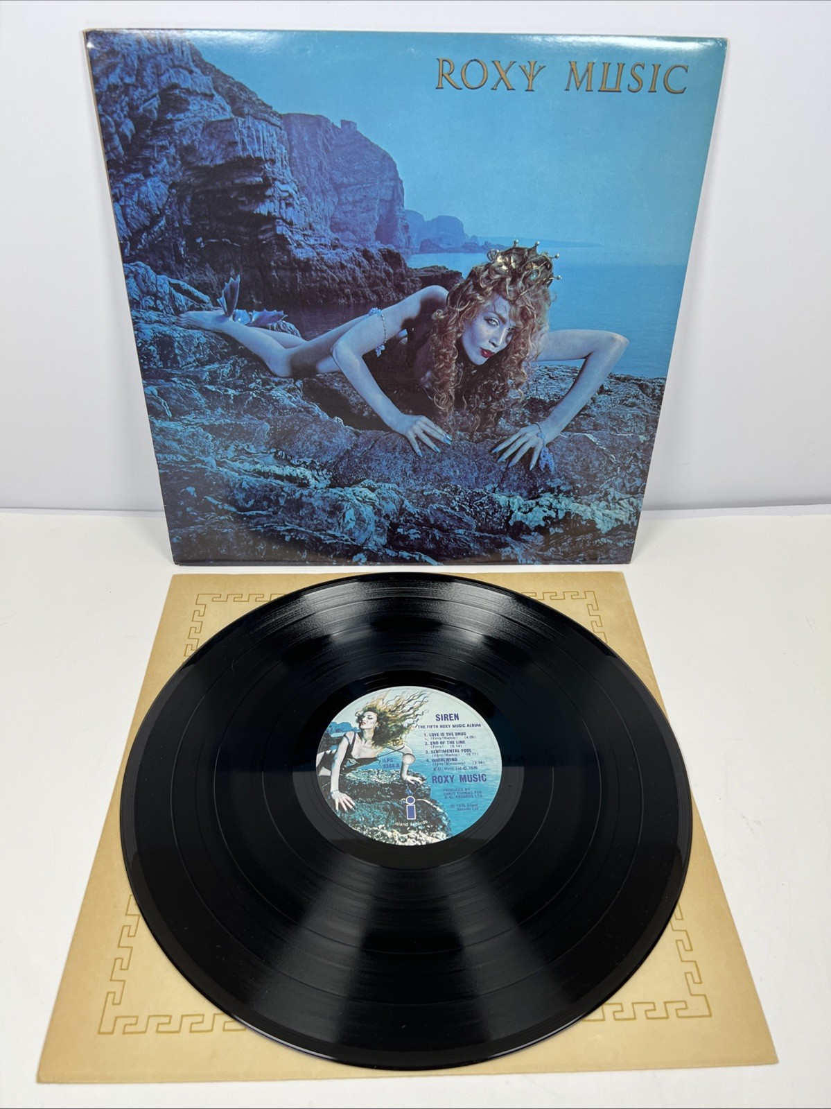 Roxy Music – Siren – Vinyl LP – 1975 First Press UK – Love Is the Drug EX