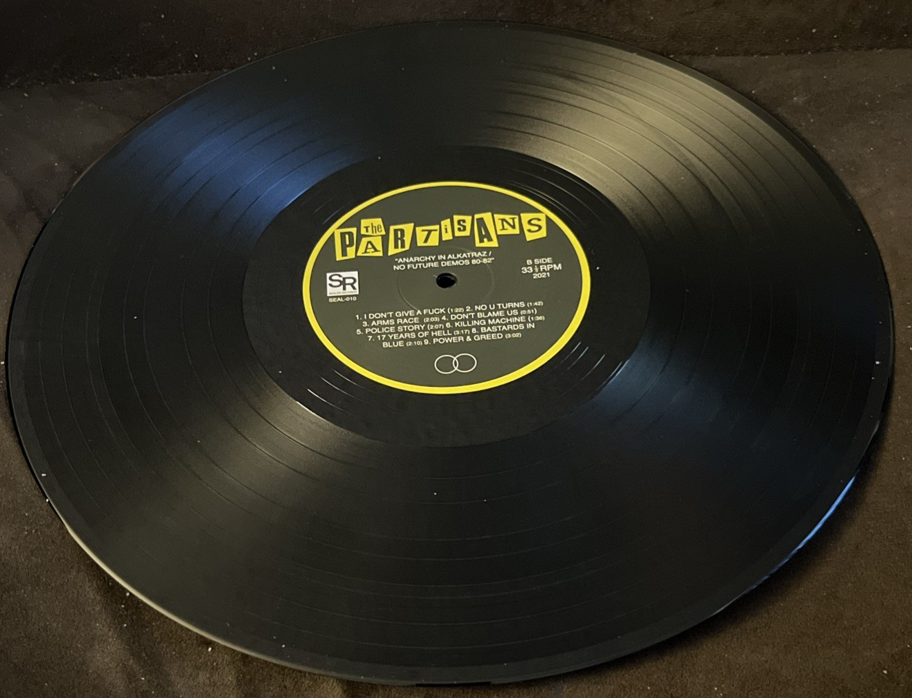 The Partisans – Anarchy in Alcatraz / No Future Demos 80-82 Vinyl LP (SEAL-010)