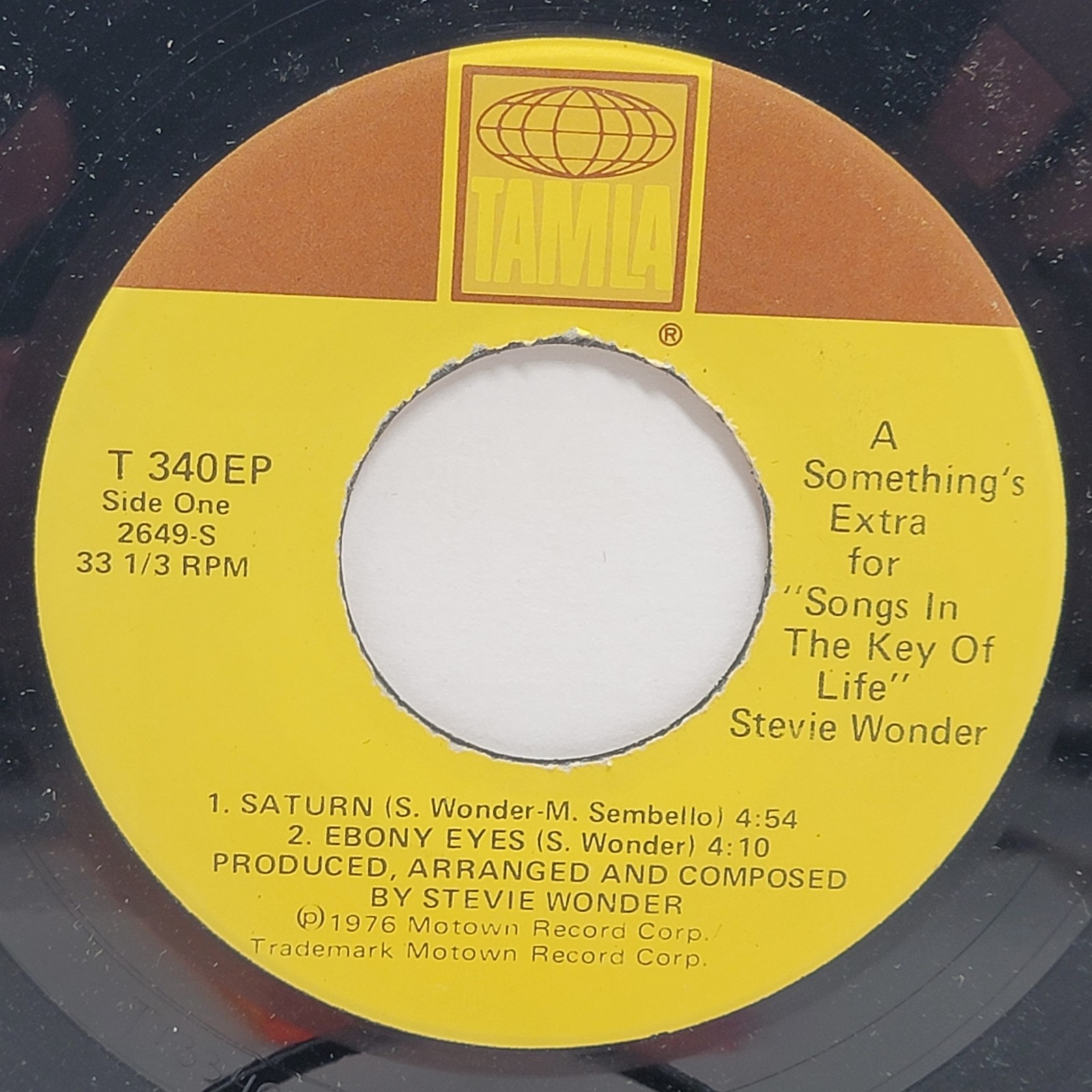 side text Stevie Wonder A Something’s Extra ep 7″ 45rpm M- Vinyl Soul Record 45