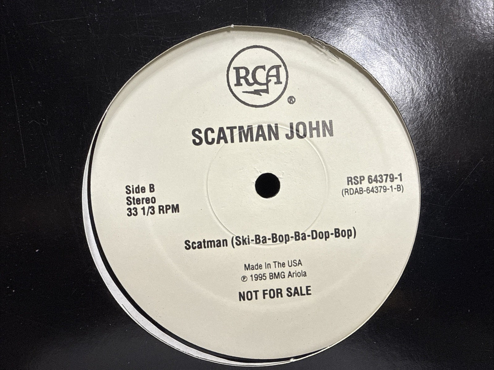 Scatman John SCATMAN SKI-BA-BOP-BA-DOP-BOP 12″ 1995 RCA RSP64379 EUROHOUSE PROMO