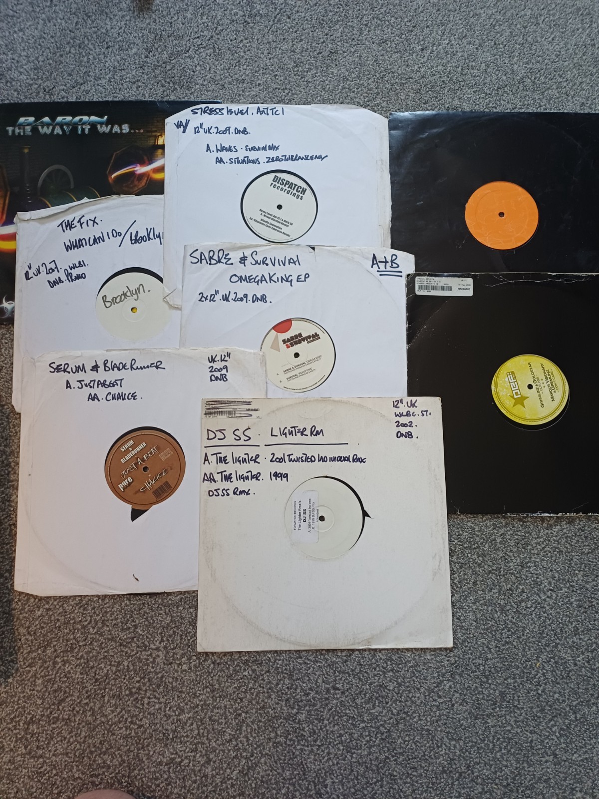 JOB LOT OF 20 X12″ VINYL DANCE EDM DRUM AND BASS RECORDS 2000s LOT 2
