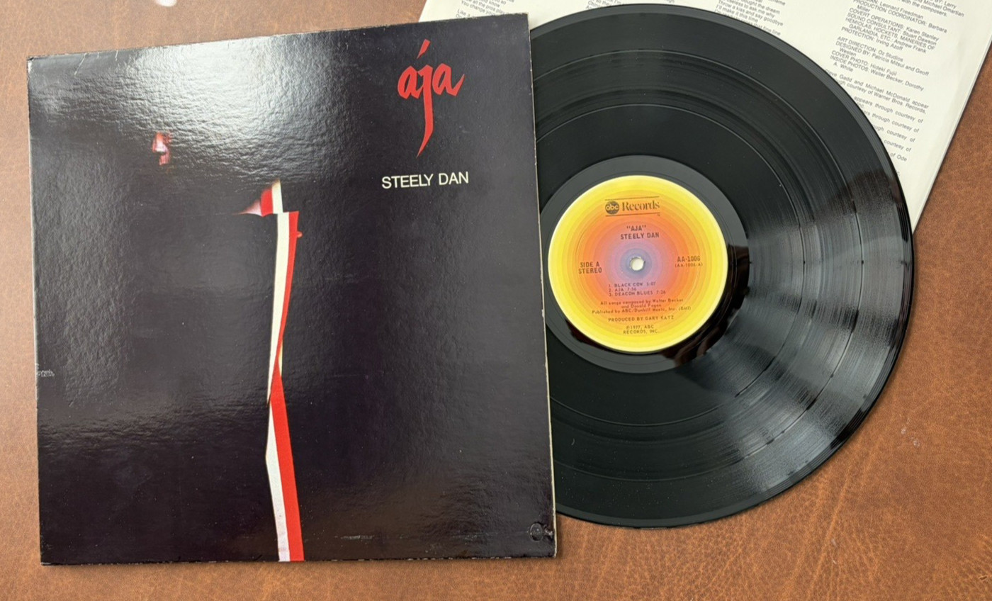 First Pressing STEELY DAN – AJA record LP Vinyl ABC Records Play Tests NM