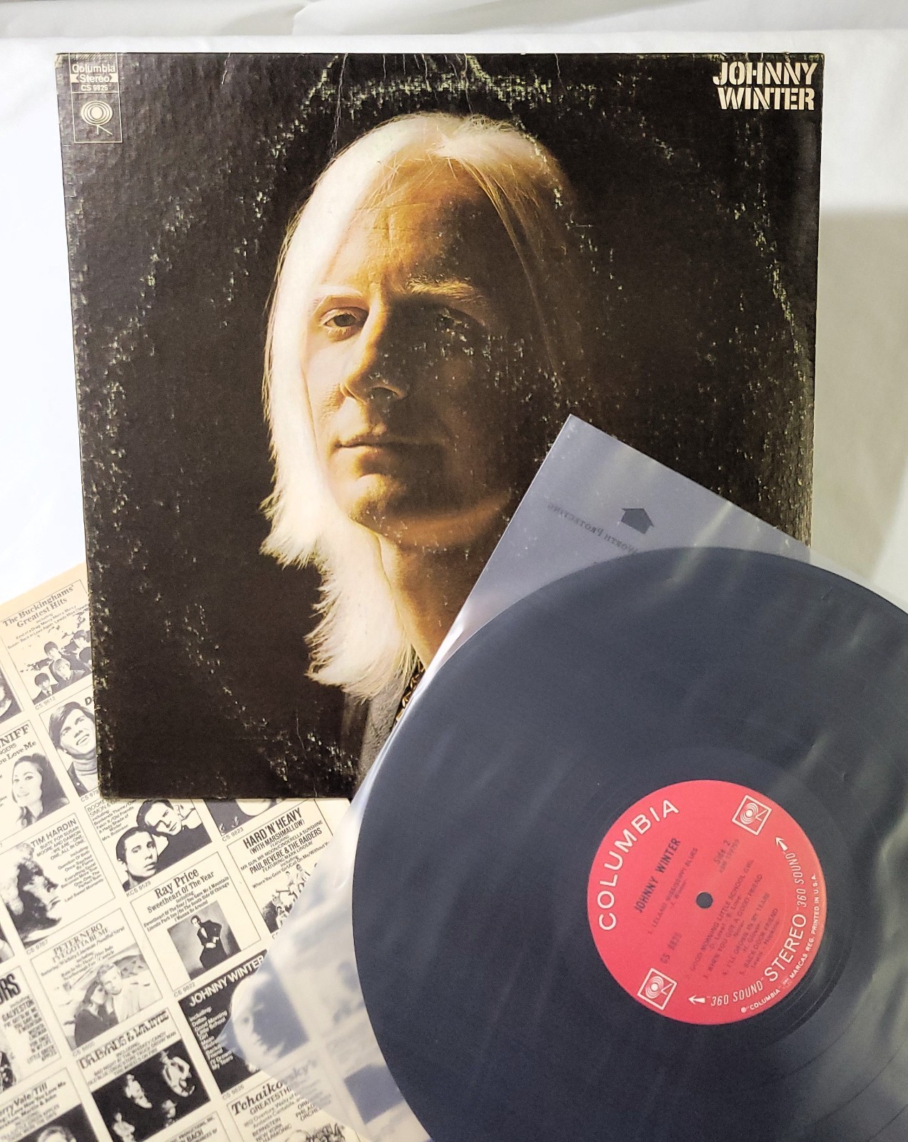 JOHNNY WINTER – ‘SELF-TITLED’ – VINYL LP – 1969 – COLUMBIA – CAT# CS-9826