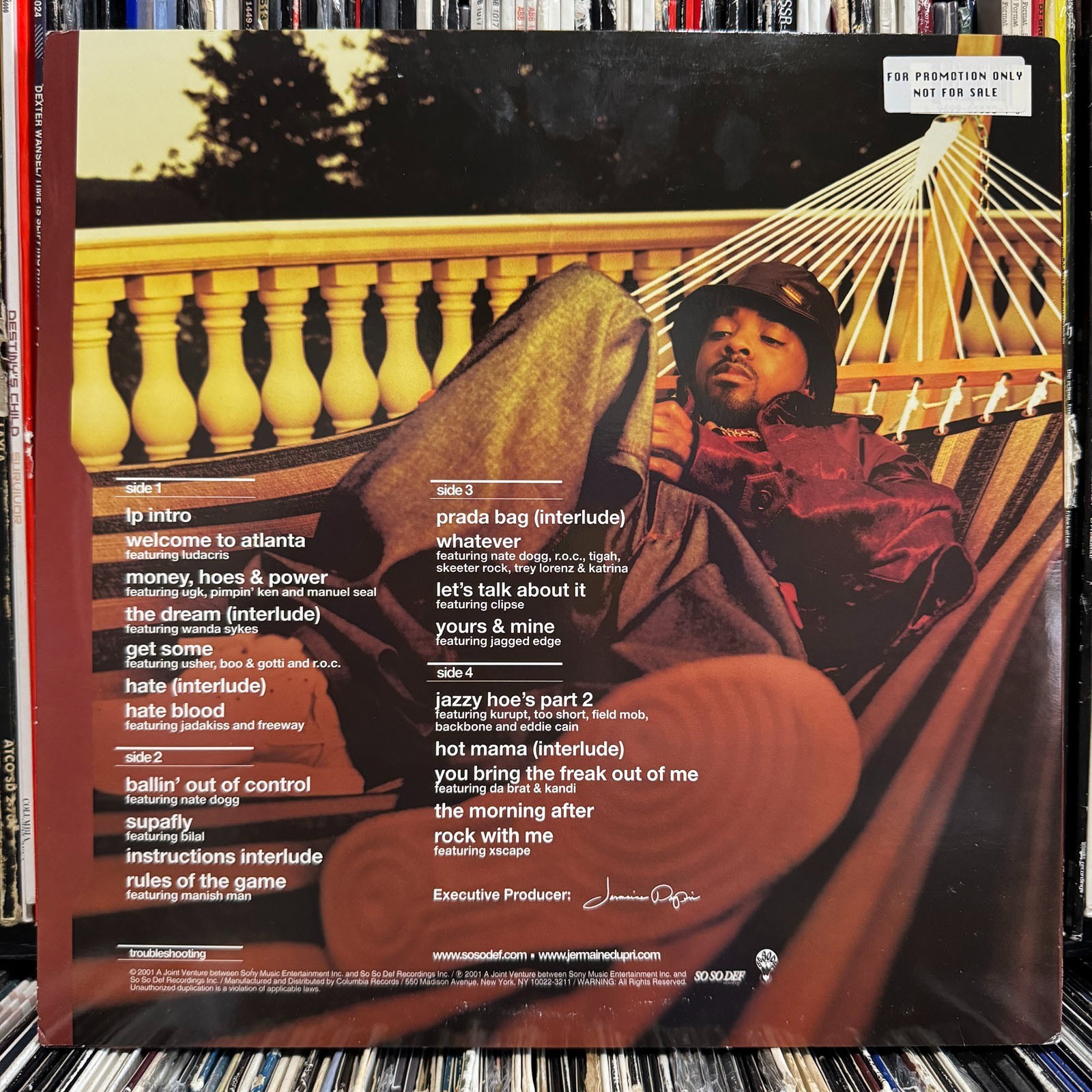 JERMAINE DUPRI – INSTRUCTIONS (VINYL 2LP) 2001!!! RARE!!! LUDACRIS + CLIPSE