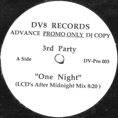 3rd Party, One Night, (12″, Promo), VG+, 3623267076