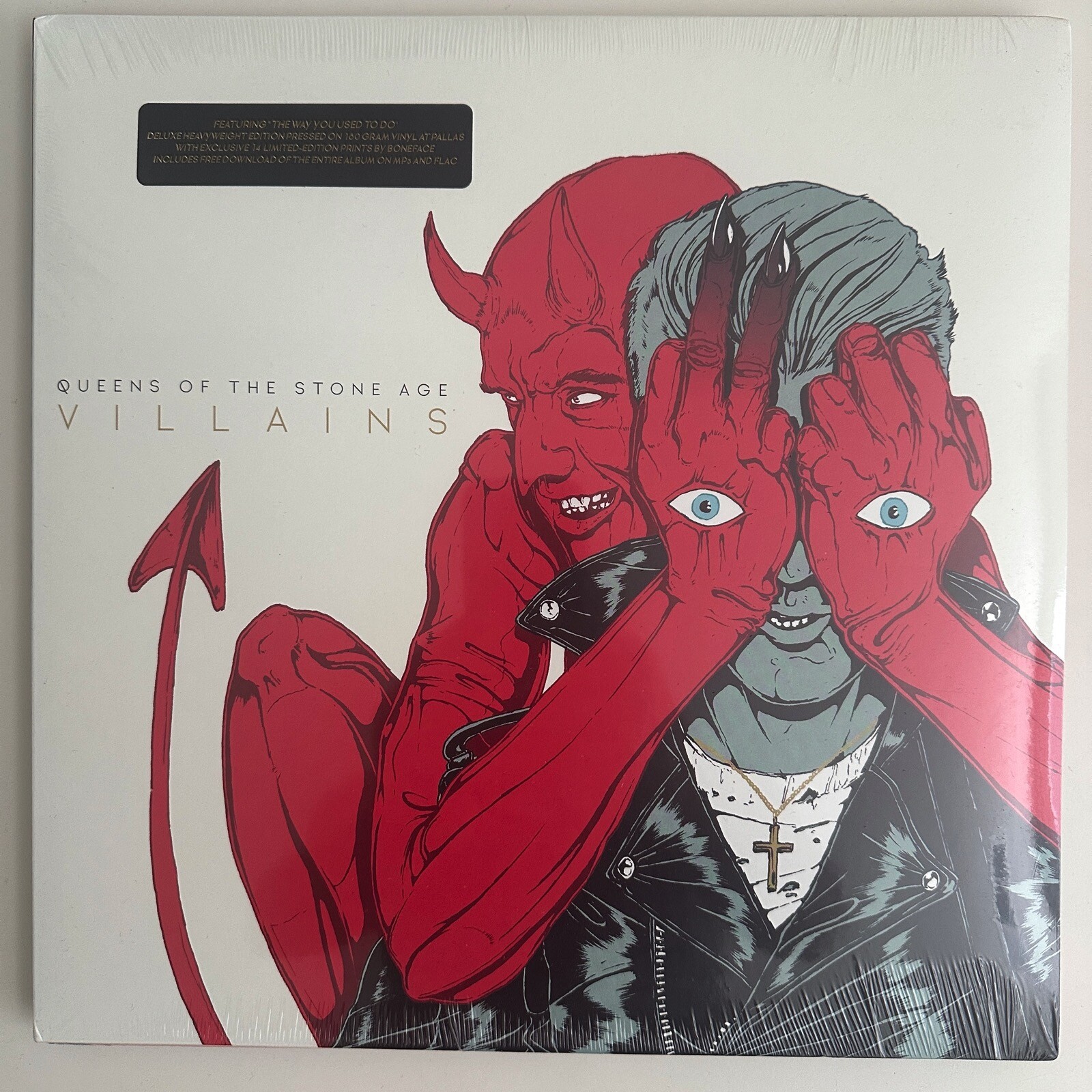 QUEENS OF THE STONE AGE VILLANS 180G PALLAS 14 PRINTS + DOWNLOAD NEW SEALED
