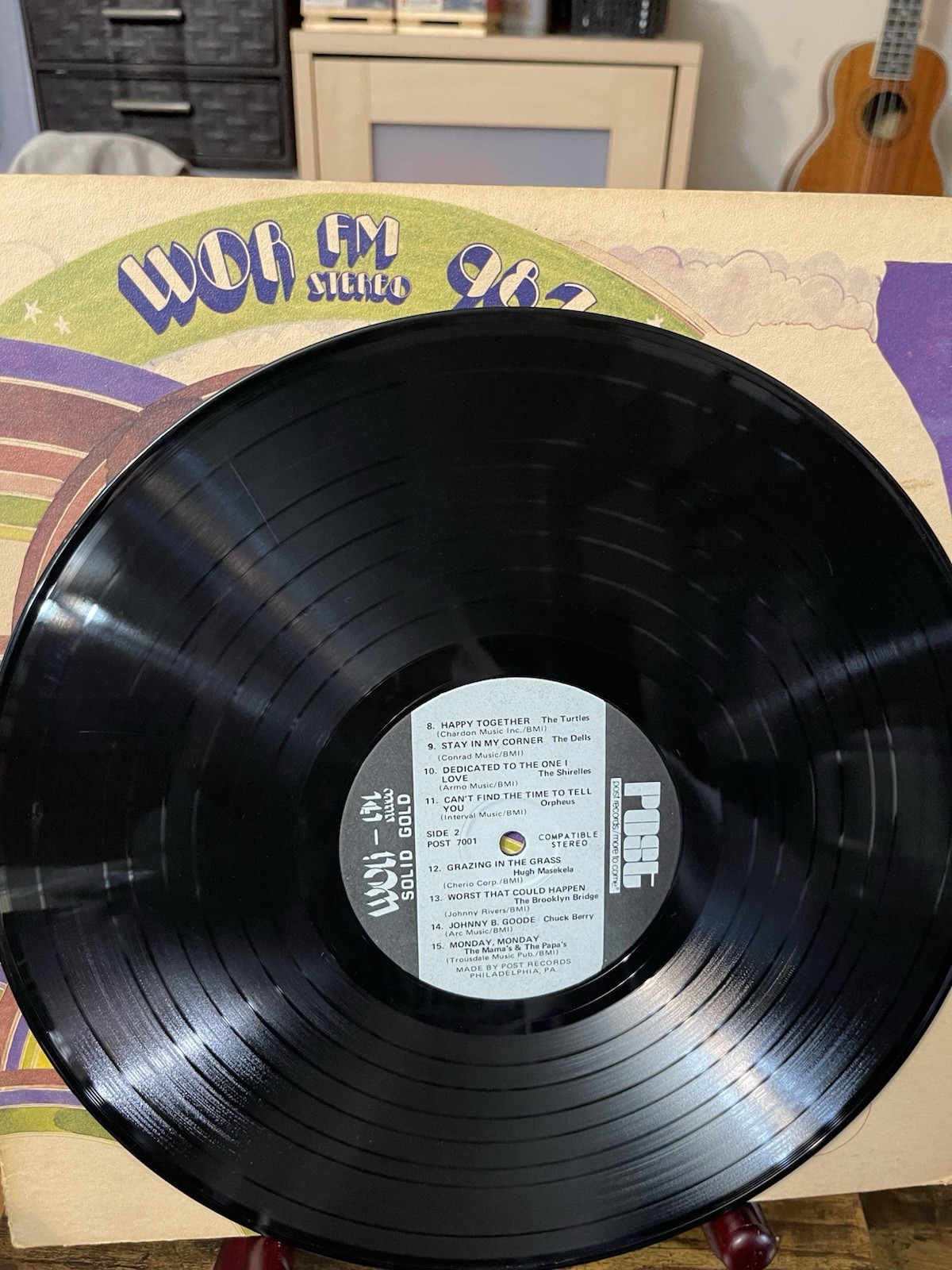 WOR FM STEREO 98.7 SOLID GOLD DOUBLE VINYL LP PACKED WITH SOLID GOLD HITS!