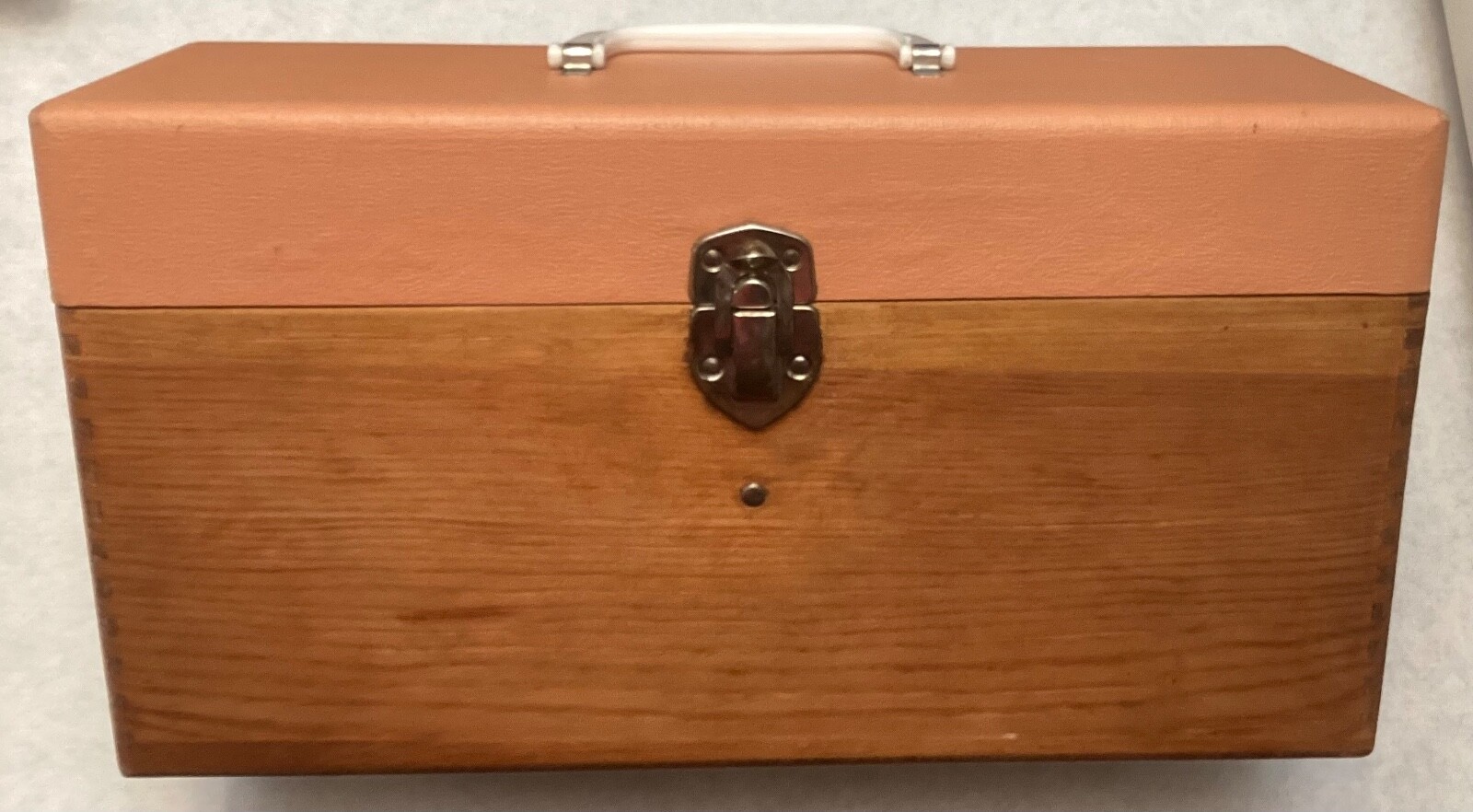 Vintage 7″ 45 rpm Double Row Record Case Carol Industries ORIGINAL
