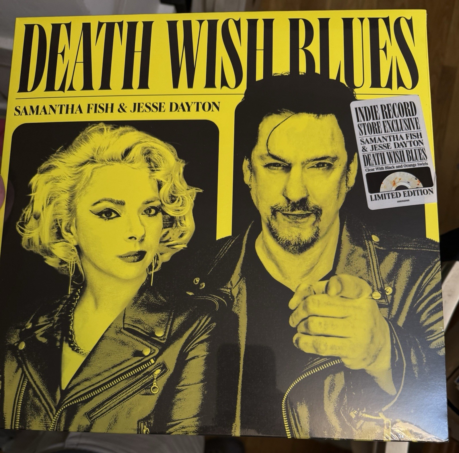 New LP Samantha Fish Jesse Dayton Death Wish Blues Clear Black Orange Sealed Lmk