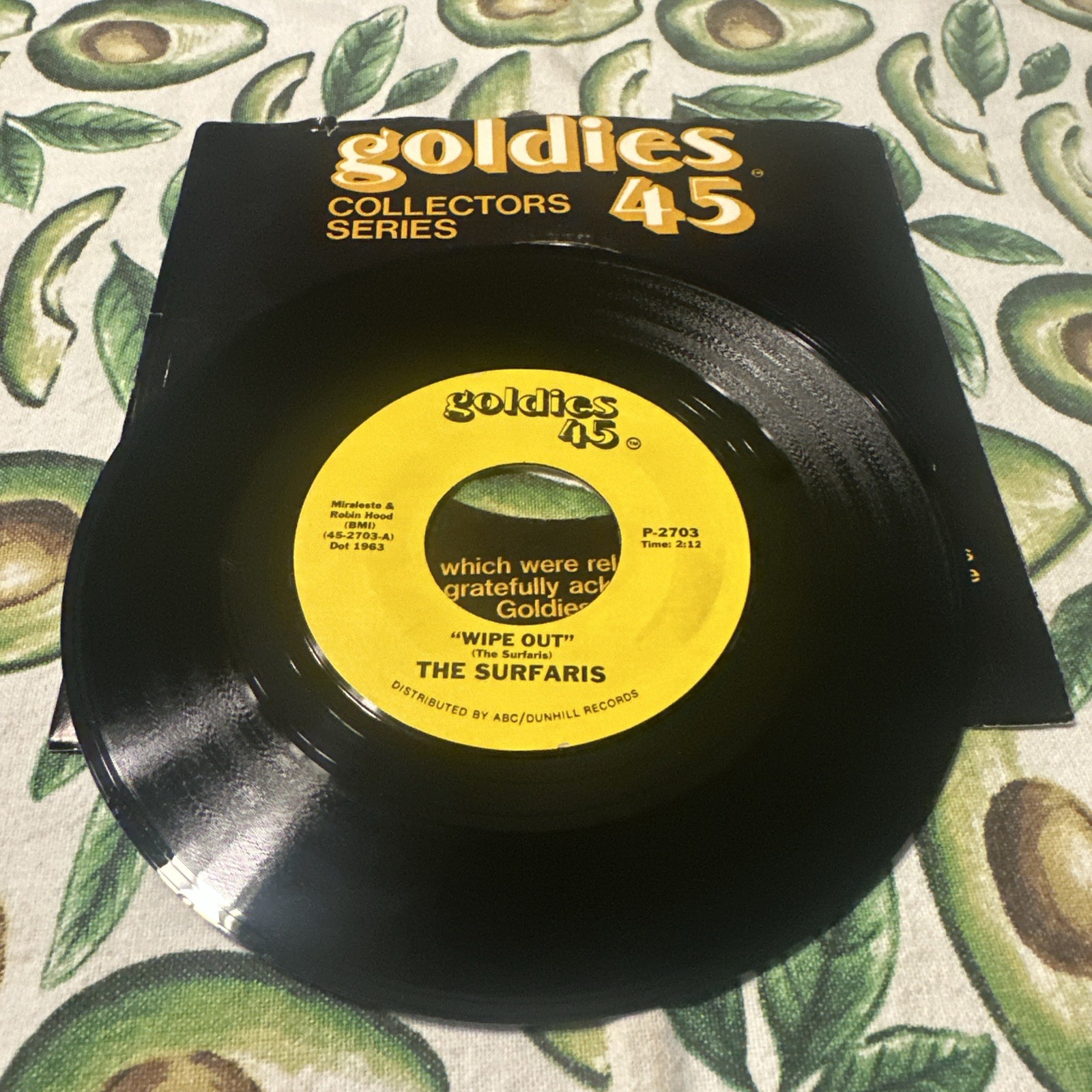 Goldies 45 The Surfaris Wipe Out / Surfer Joe 7″ Vinyl Single Collectors 1963