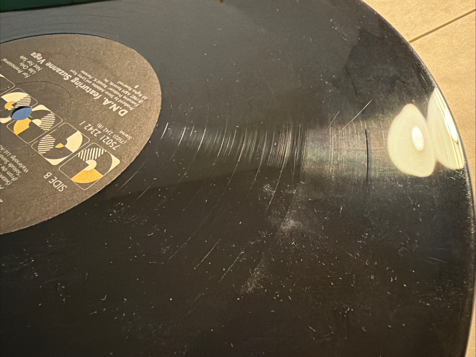 D.N.A. Featuring Suzanne Vega – Tom’s Diner – 12” Single Vinyl Record 1990