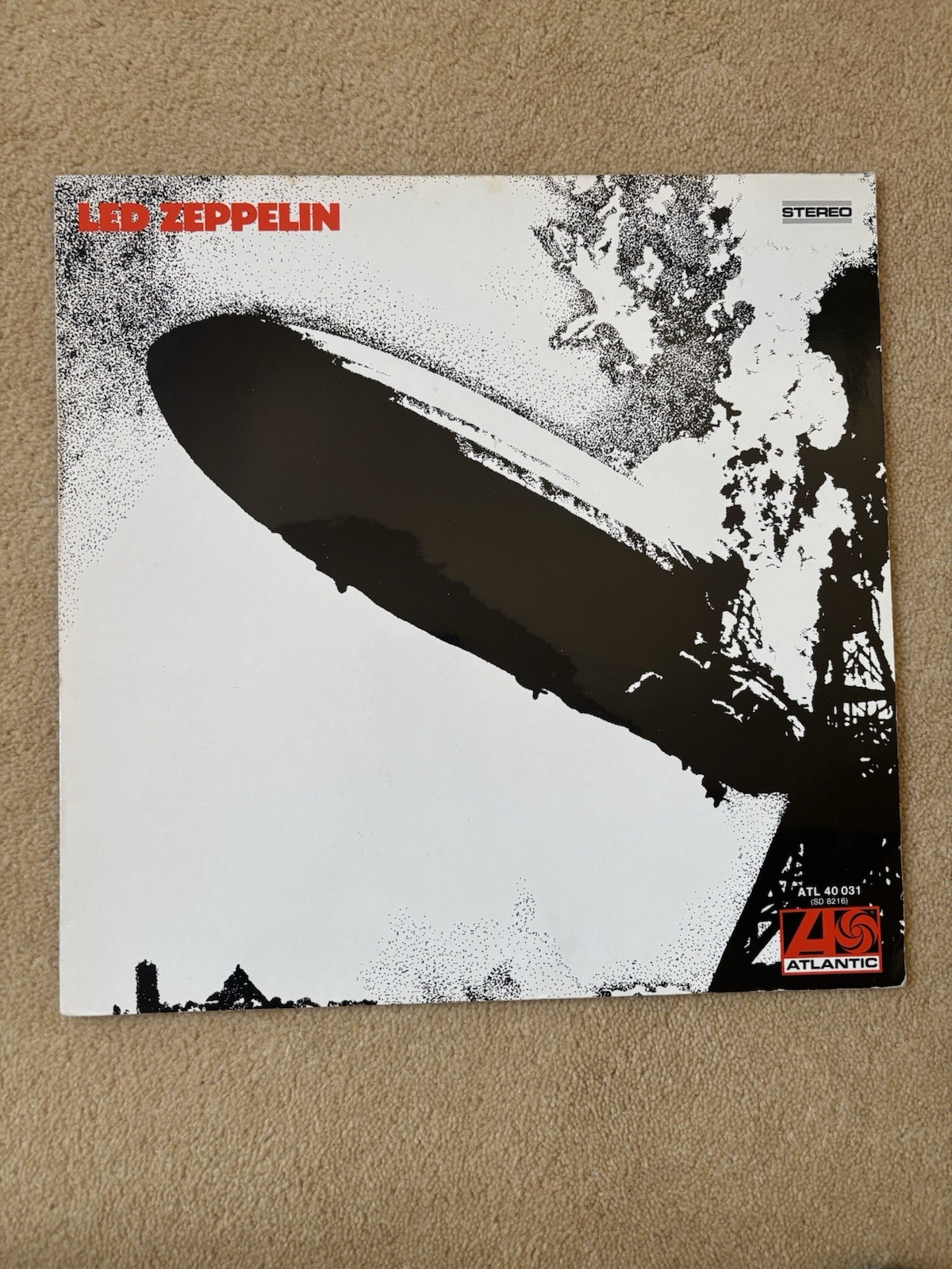 Led Zeppelin I Vintage Vinyl Record 1969 ATL 40 031 AS Atlantic Germany