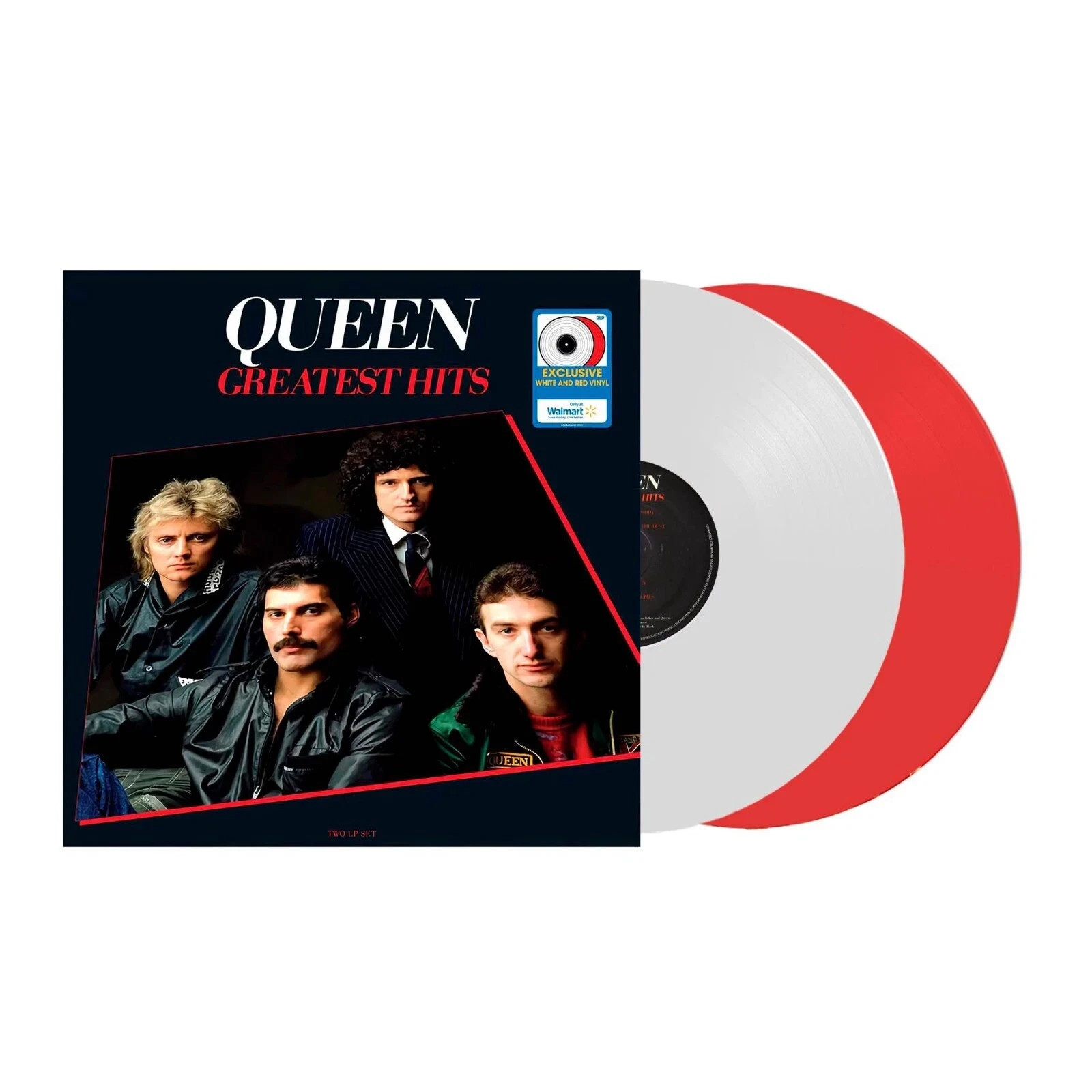 QUEEN GREATEST HITS WHITE & RED VINYL WALMART USA EXCLUSIVE LIMITED 2LP SEALED