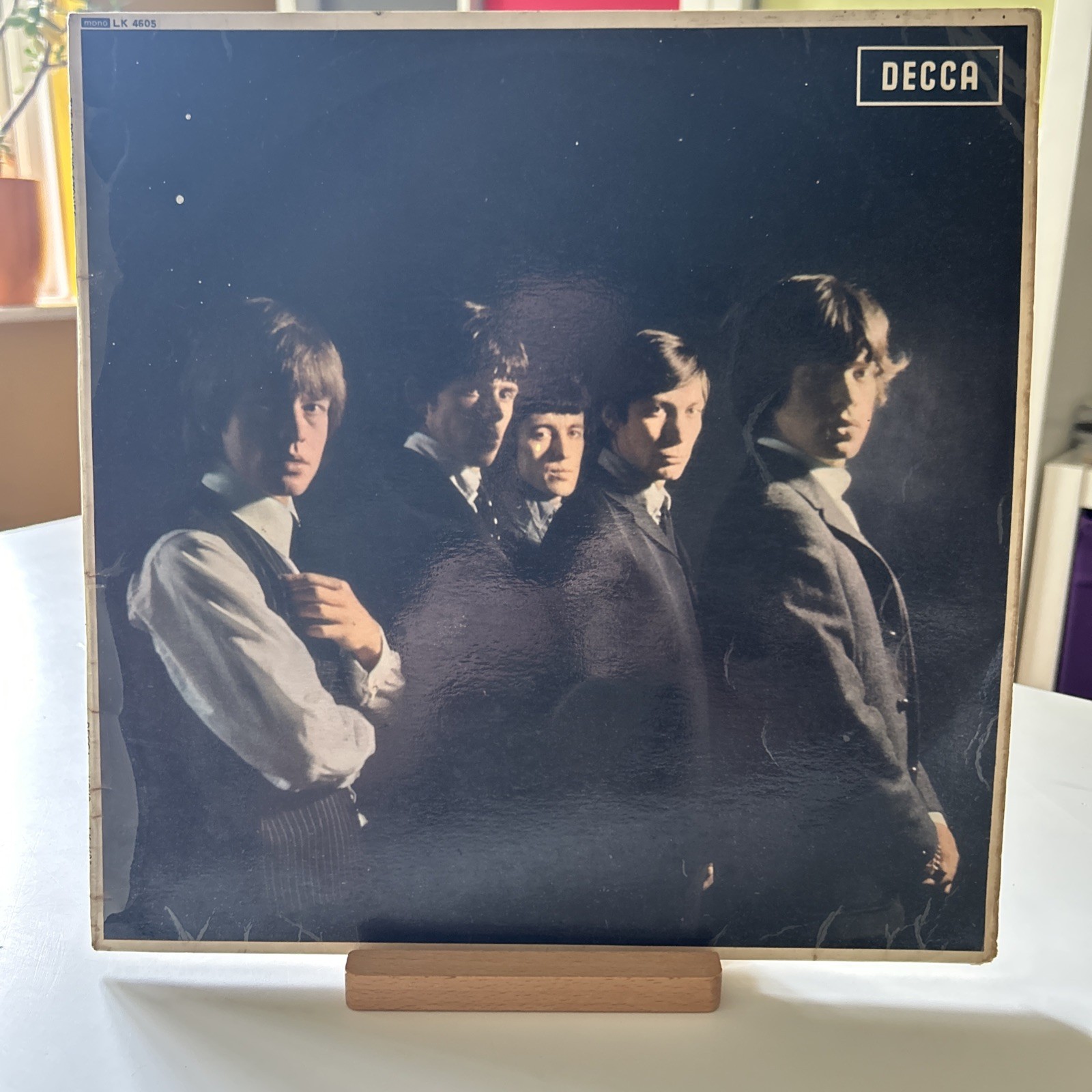 The Rolling Stones Self Titled LP Vinyl Record 1964 Album Mono LK.4605 1A/4A VG+