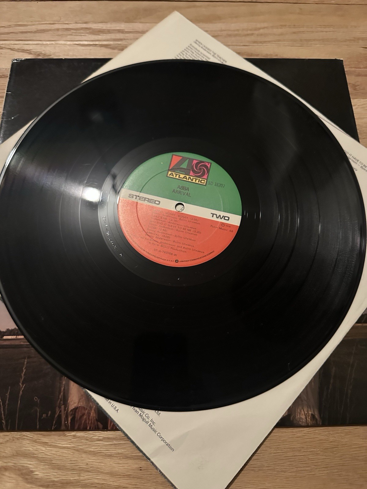 ABBA Arrival Vinyl LP Record Atlantic SD-18207 First Press Original 1976 EX