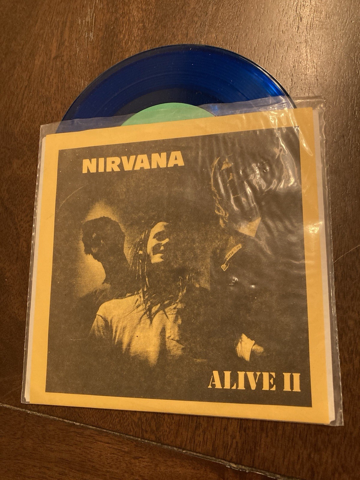 Nirvana Alive II Limited Edition Blue Colored Vinyl Bootleg 7″ Record