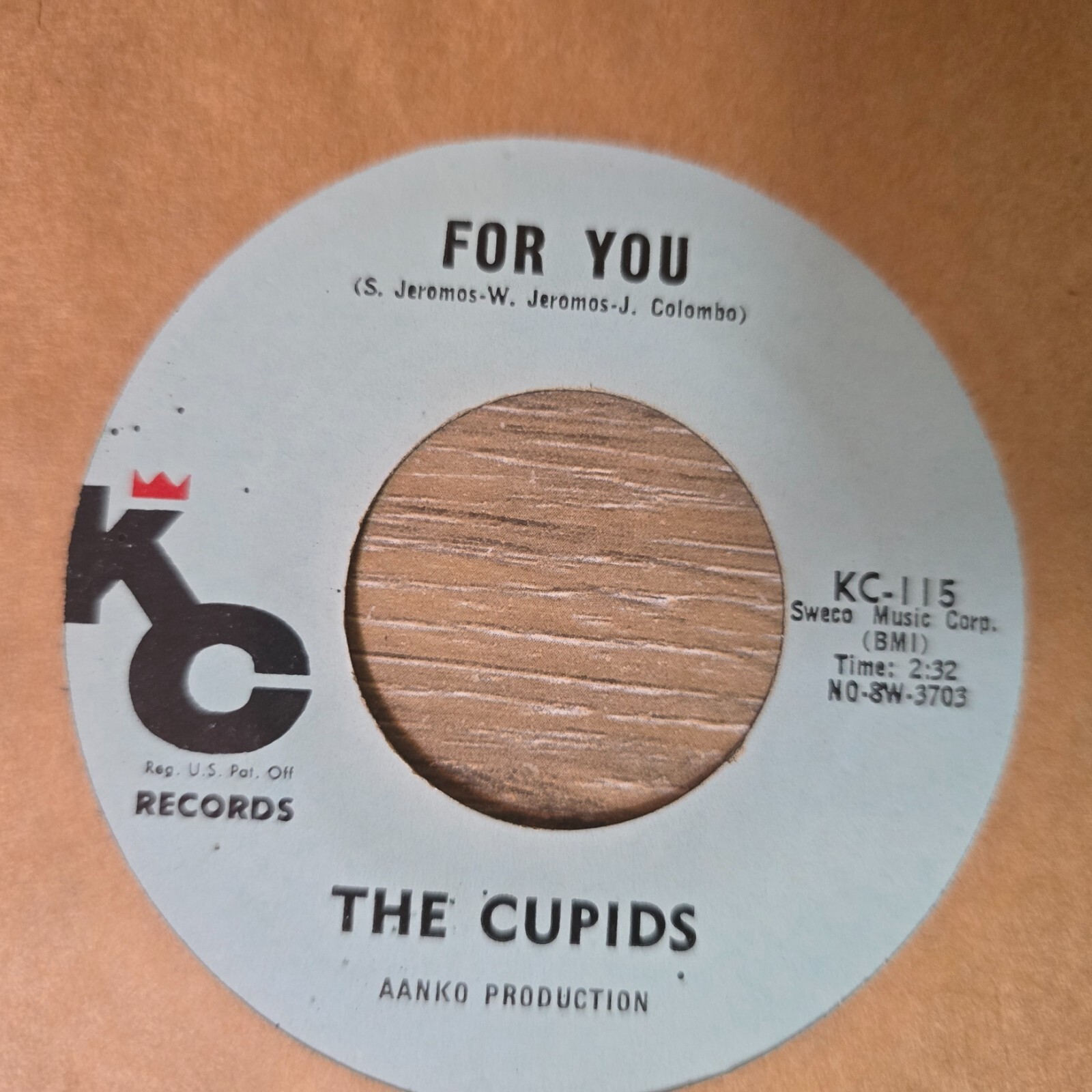 The Cupids – Brenda / For You -45 rpm doo wop