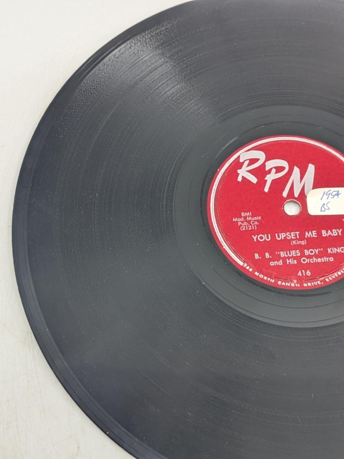 Whole Lotta’ Love/You Upset me Baby BB KING 78 RPM BLUES VG