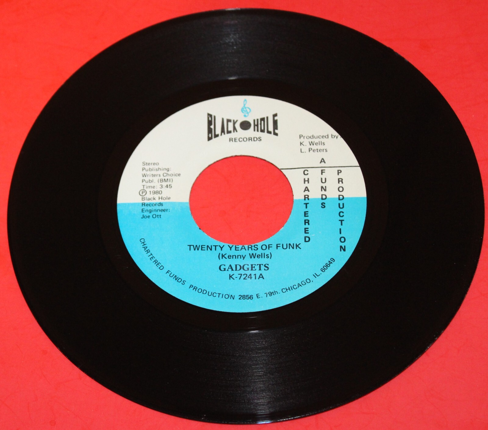 THE GADGETS “Twenty Years of Funk” RARE UNKNOWN FUNKY SOUL BLACK HOLE NM HEAR IT