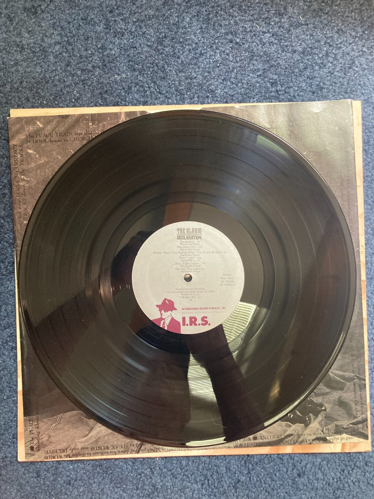 The Alarm – Declaration VINYL LP 1985 Mike Peters HYPE STICKER VG+/VG+