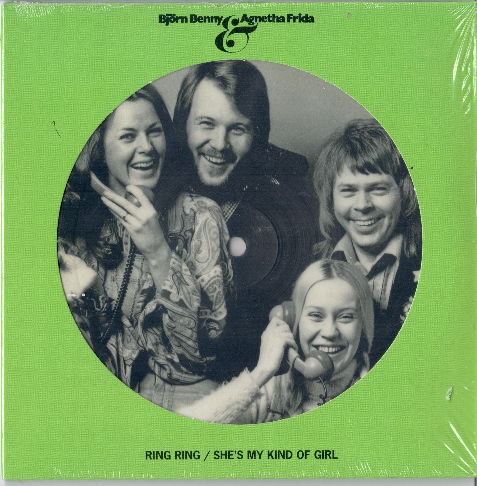 ABBA Bjorn & Benny Agnetha & Frida Ring Ring 7″ Picture Disc New Czech