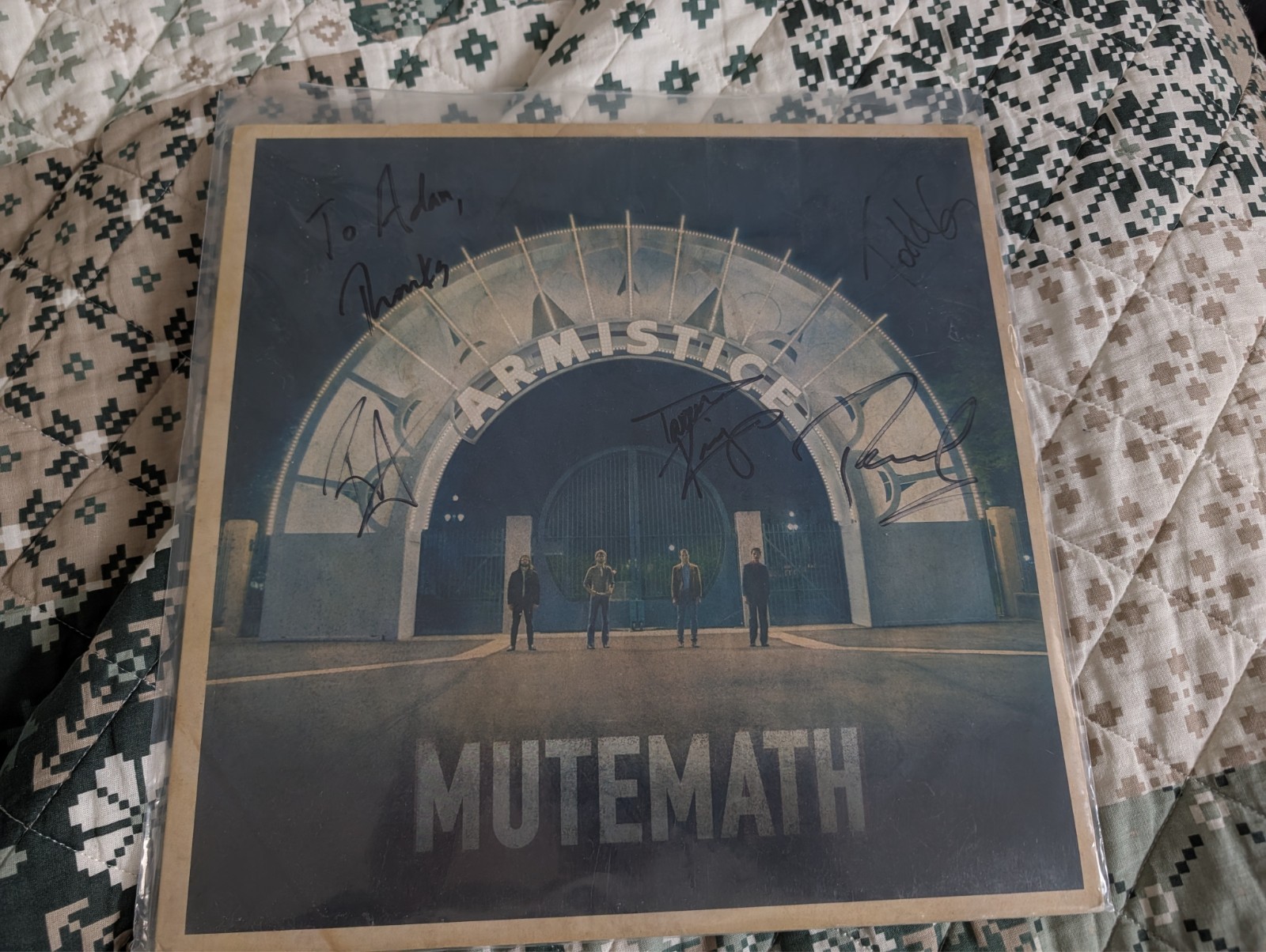 MuteMath/Mutemath – Armistice SIGNED Vinyl LP Media VG+ All Around