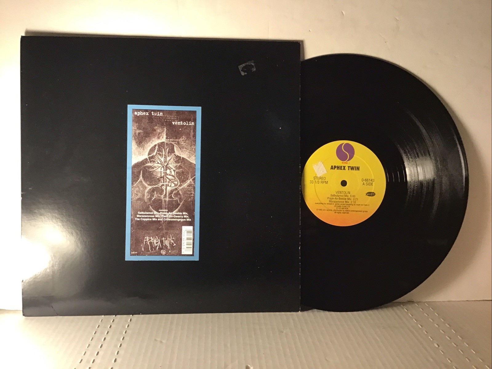 Aphex Twin Ventolin 12” Vinyl LP Richard D. James ST-ED-66143 Sire Warp 1995