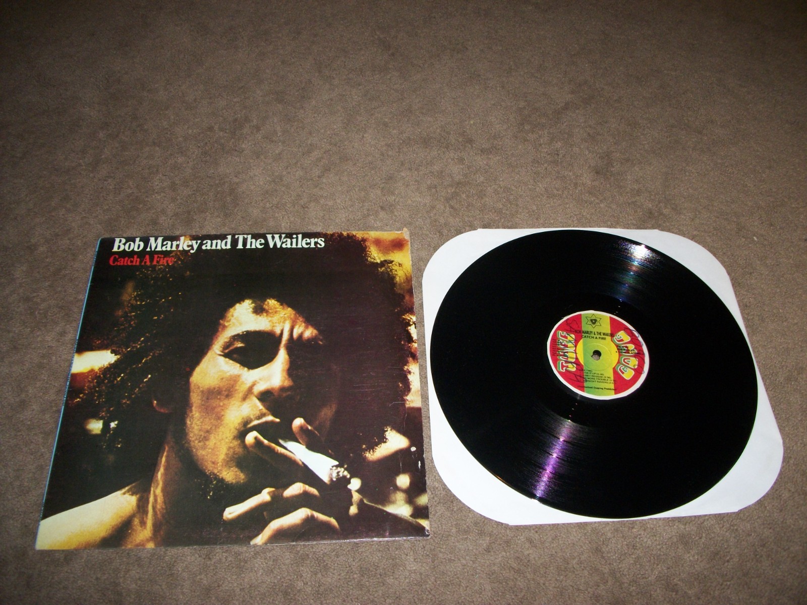 Bob Marley And The Wailers ‎– Catch A Fire LP Tuff Gong ‎– 422-846 201-1 JAMAICA