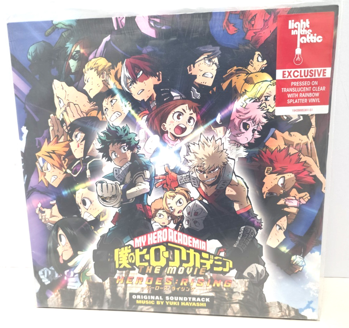 My Hero Academia Heroes Rising OST Vinyl LITA Exclusive Rainbow Splatter NEW