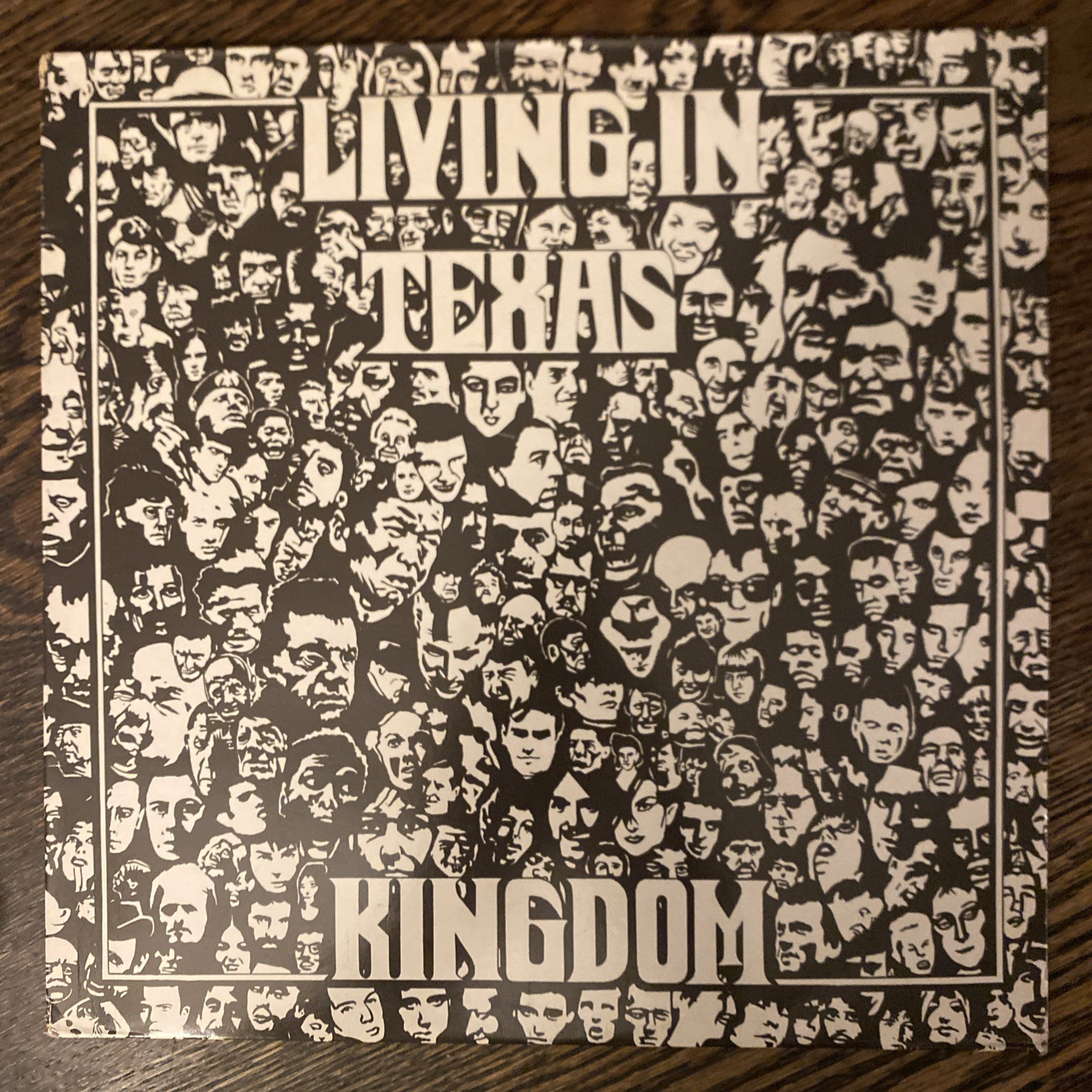 Living In Texas Kingdom Vinyl LP Orig TEXT 1 Record EX