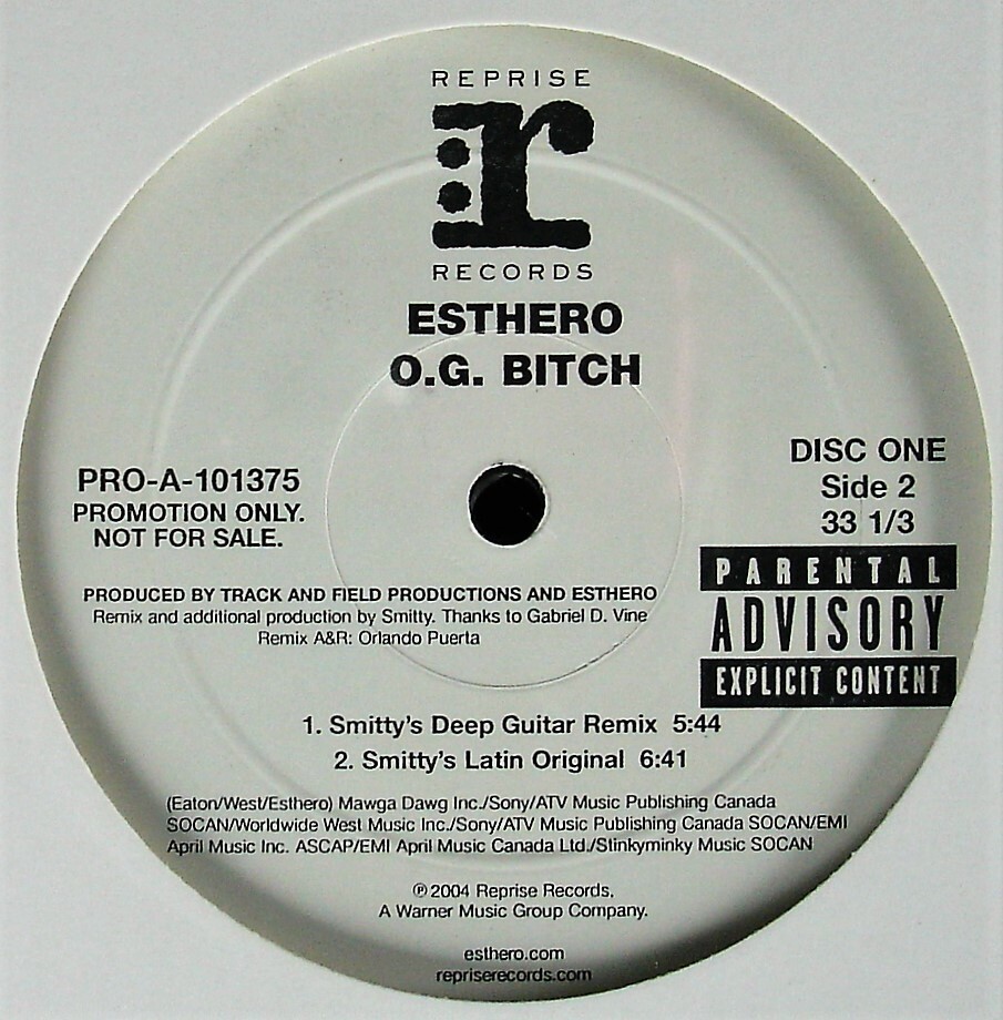 ESTHERO “O.G. BITCH (REMIXES)” 2004 2X12″ VINYL PROMO 8 MIXES ~RARE~ *SEALED*