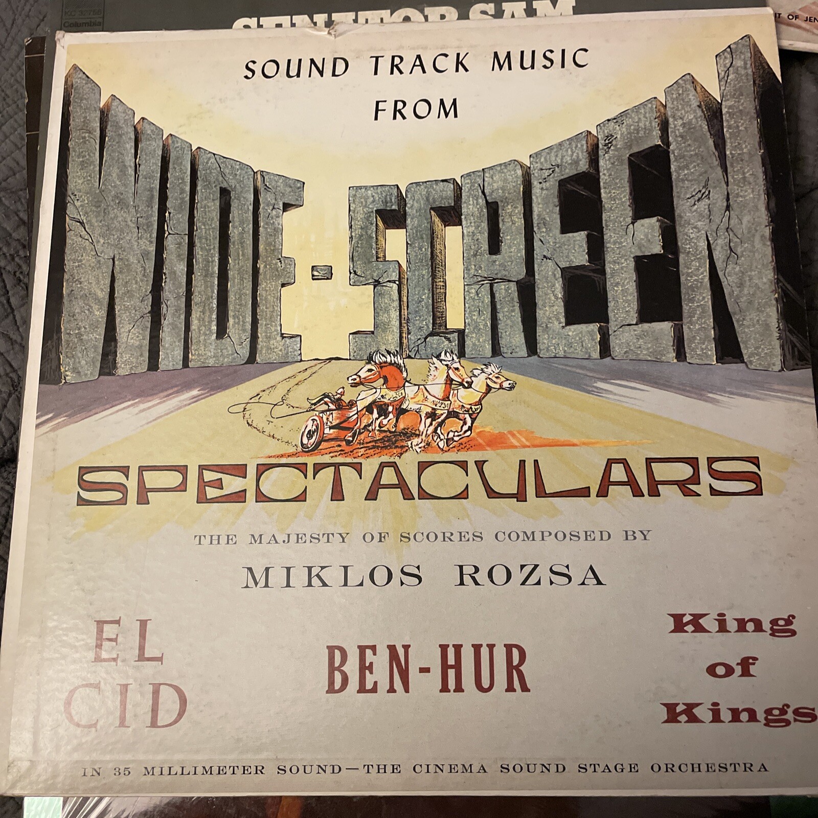 Wide-Screen Spectaculars LP Miklos Rozsa Ben Hur/El Cid/King of Kings Vinyl