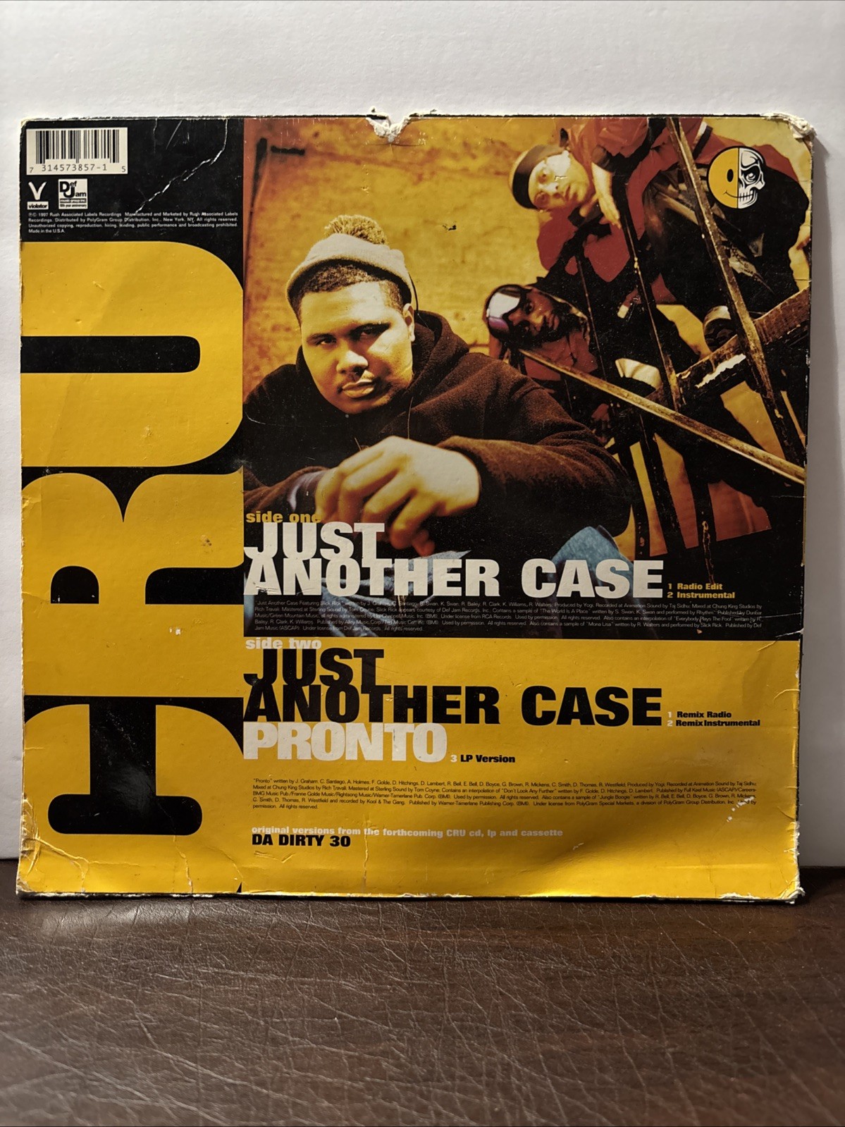 CRU Vinyl Record JUST ANOTHER CASE (REMIX) / PRONTO (12″) 1997 SLICK RICK
