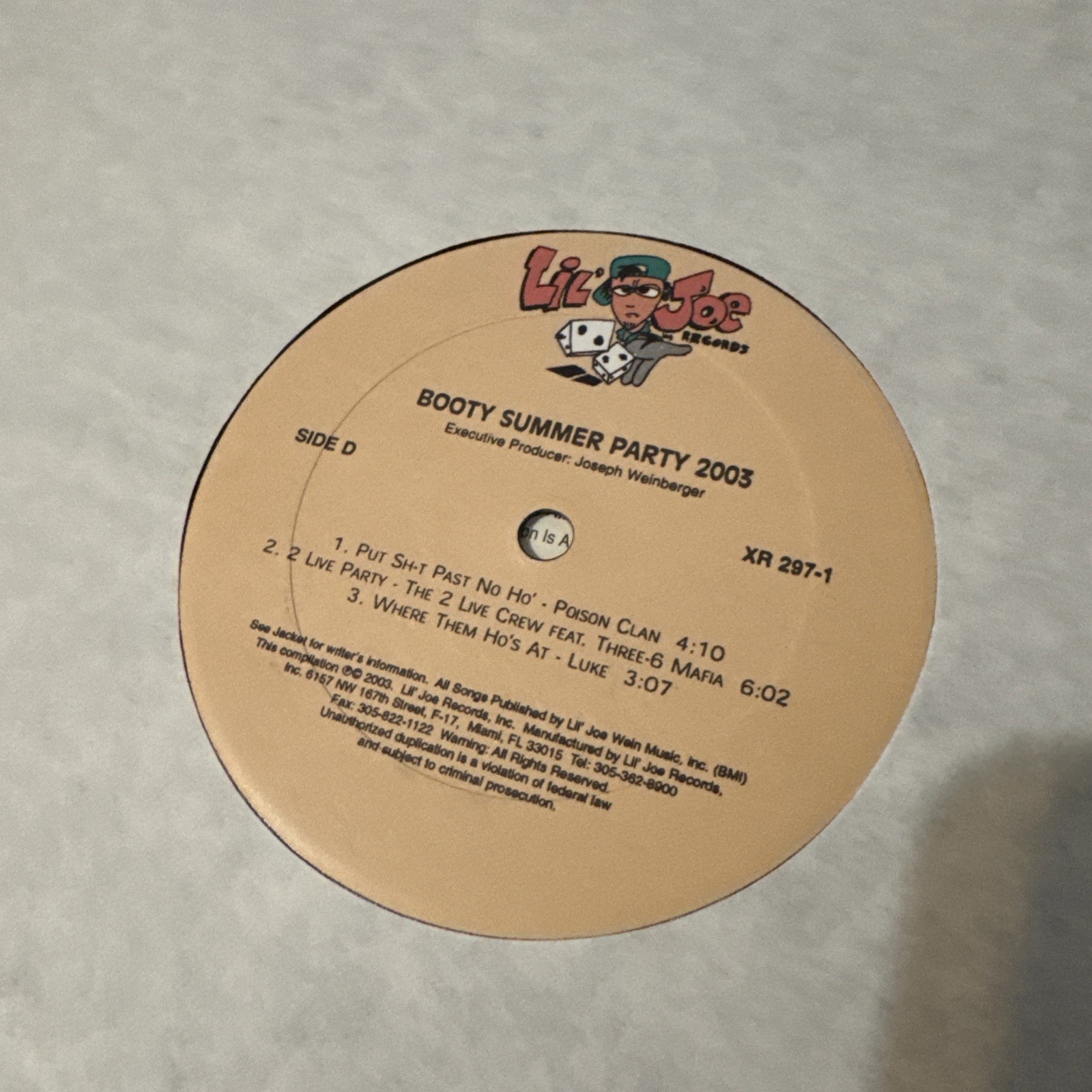 Booty Summer Party 2003 Dancehall Reggae DJ Compilation 12” Vinyl Do Wah Diddy