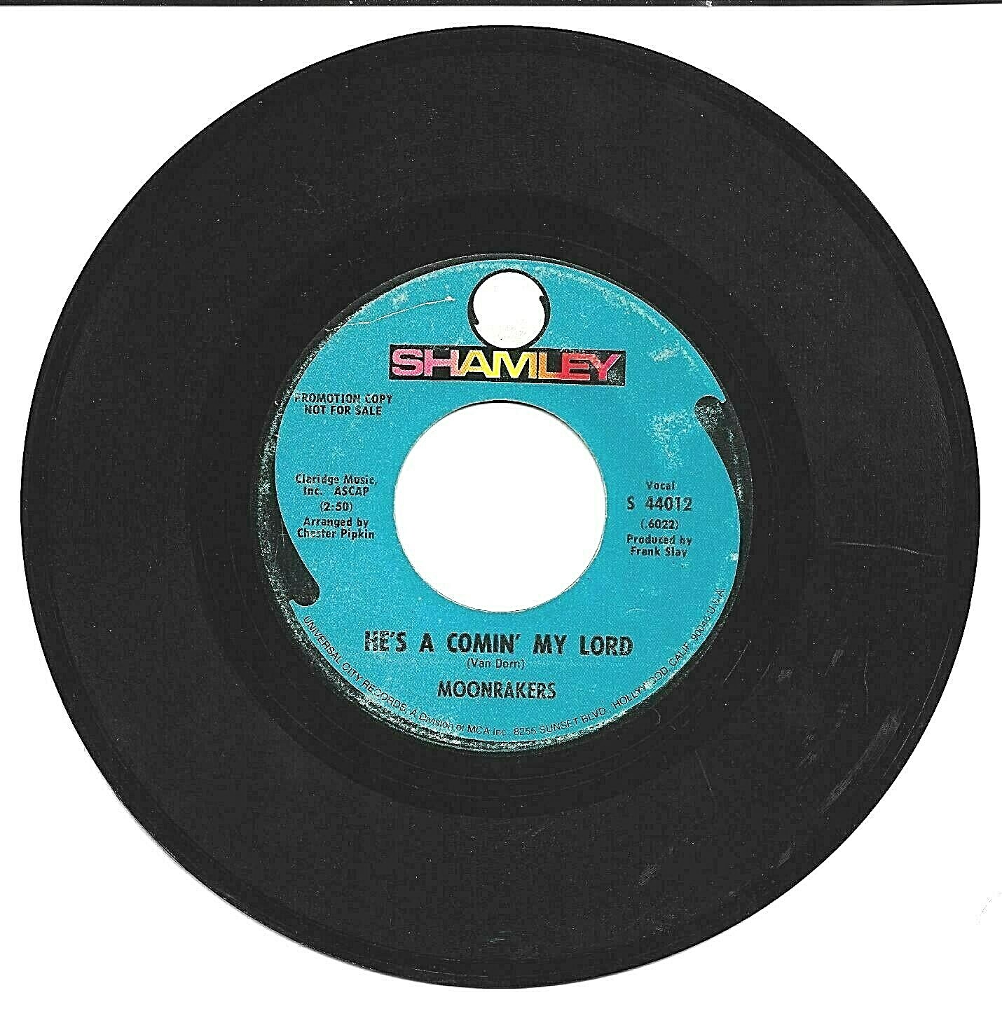 MOONRAKERS: He’s a comin’ my lord / Love Train SHAMLEY 7″ Single 45 RPM