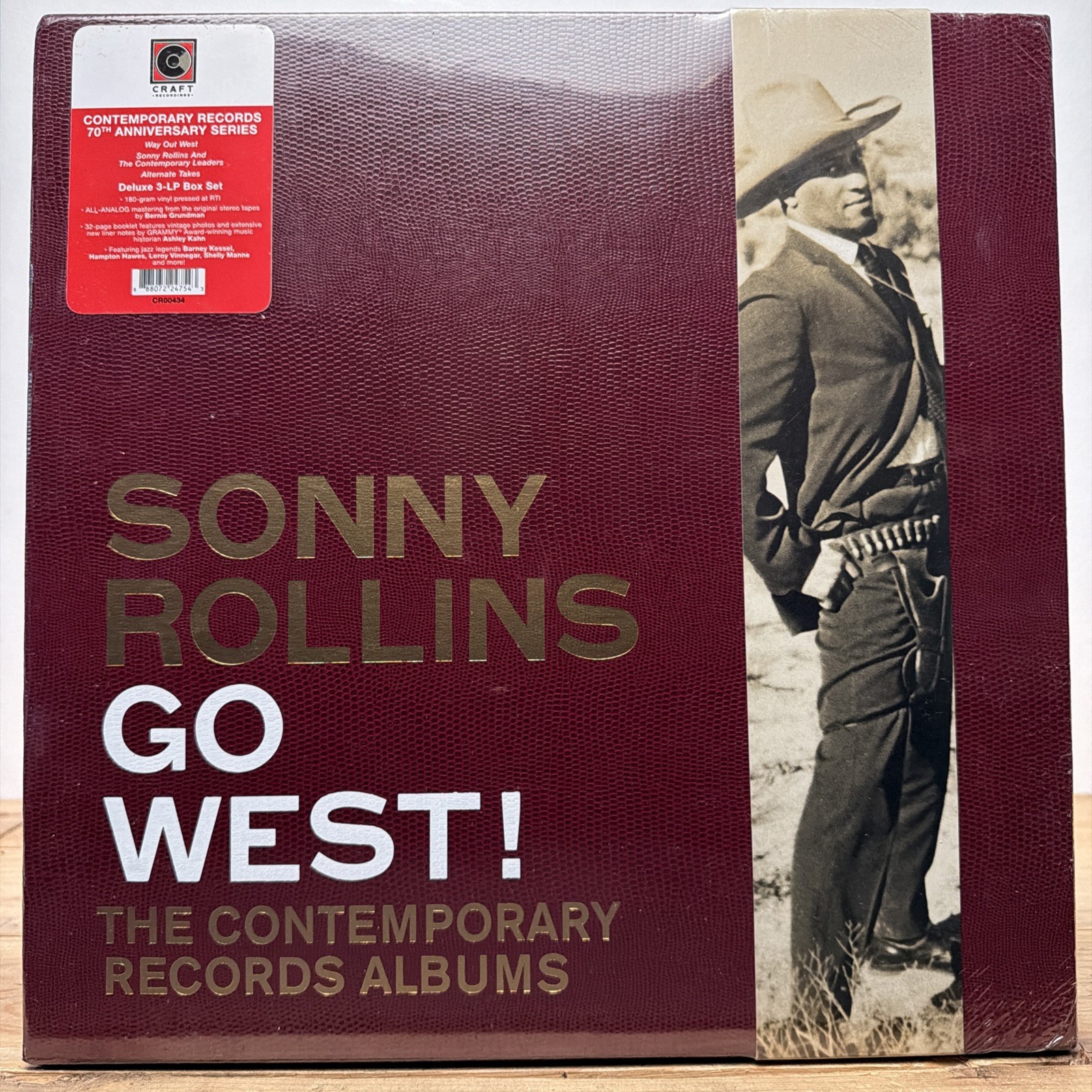 SONNY ROLLINS GO WEST! THE CONTEMPORARY RECORDS ALBUMS 3LPS DELUXE BOXED SET New