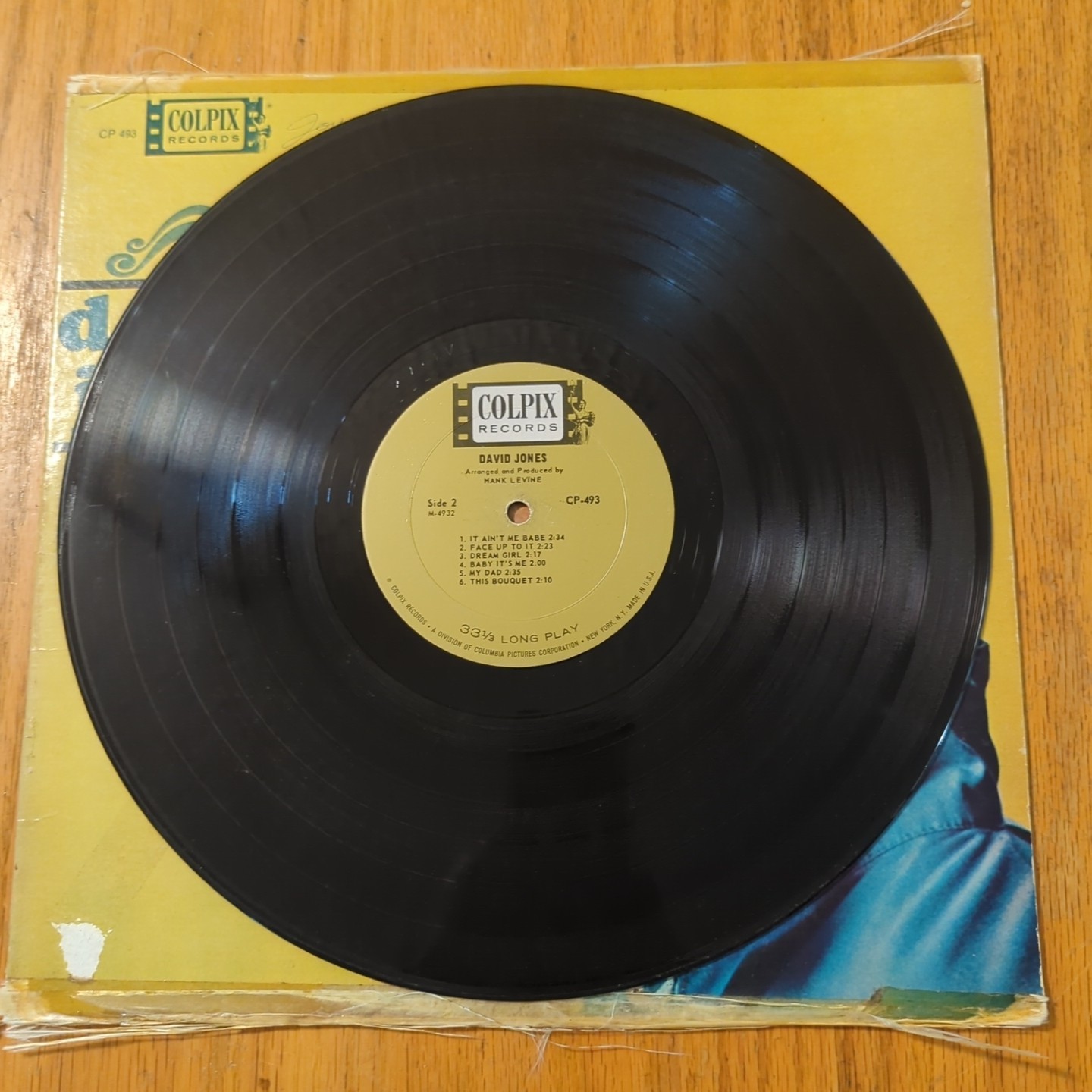 David Jones Self Titled 1965 Vinyl LP Colpix Records CP 493