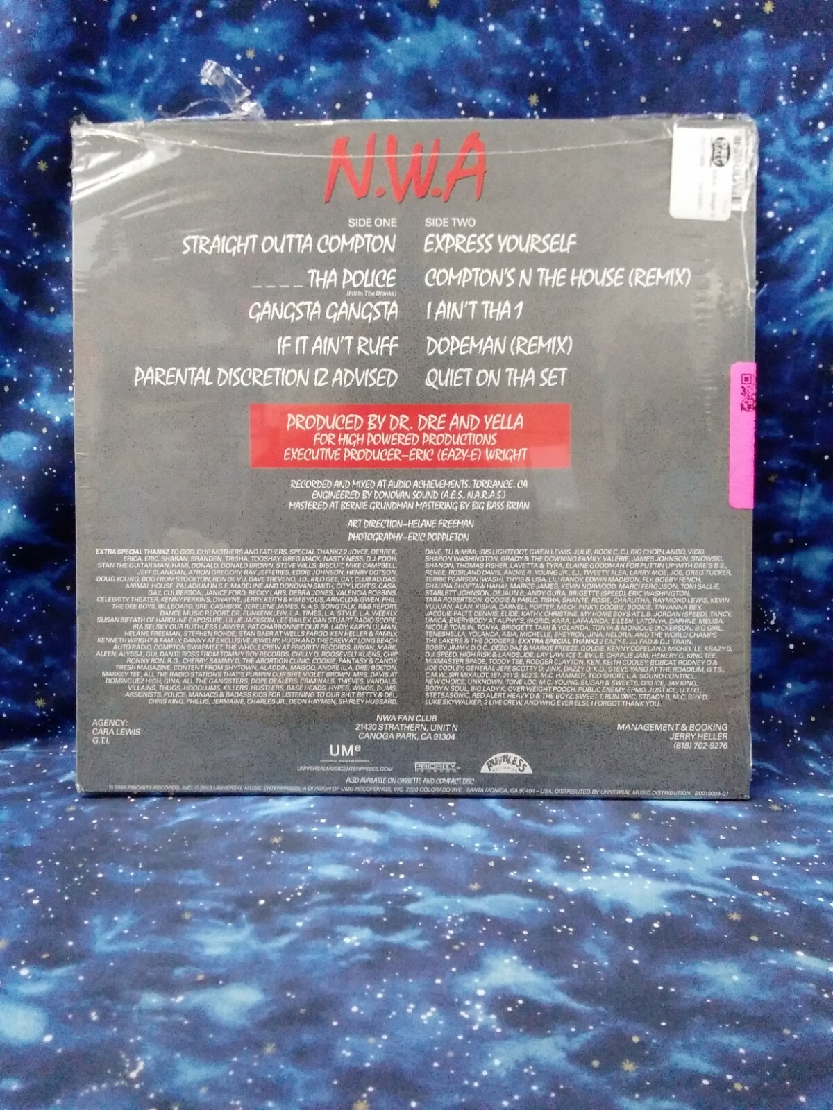N.W.A – Straight Outta Compton Record Vinyl LP 2013 Issue – Brand New!
