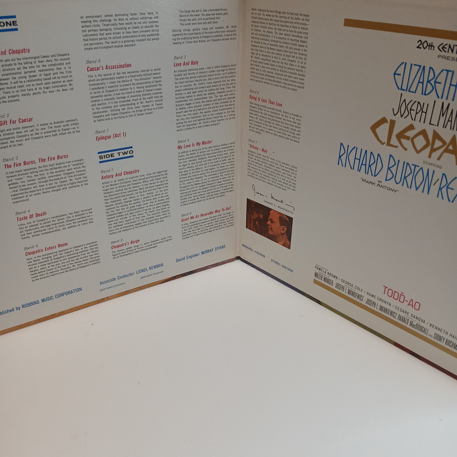 Cleopatra Original Soundtrack Album – Alex North Vinyl Record