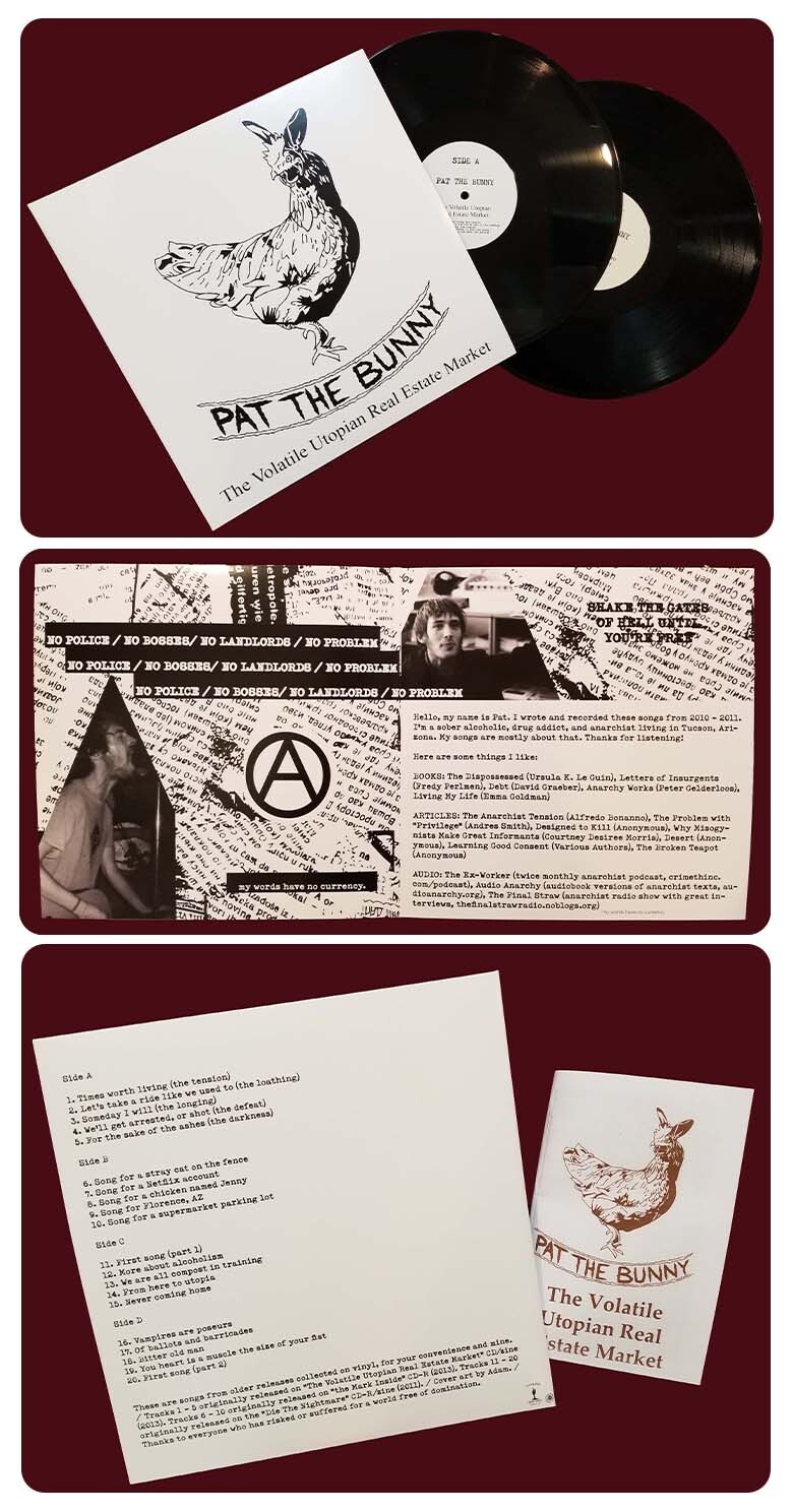 NEW Pat The Bunny VINYL The Volatile Utopian Real Estate Market Ramshackle Glory