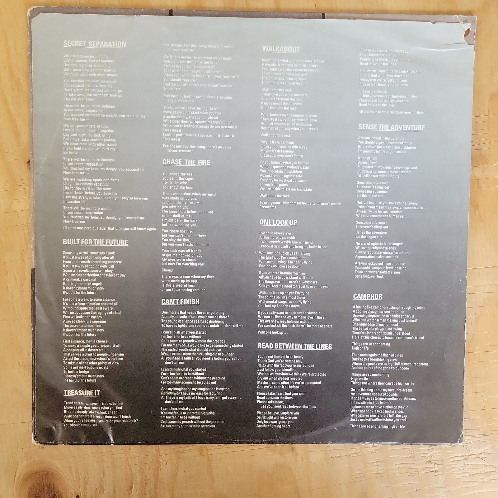 THE FIXX – Walkabout (1986, Vinyl LP) “Built For The Future” “Chase The Fire”