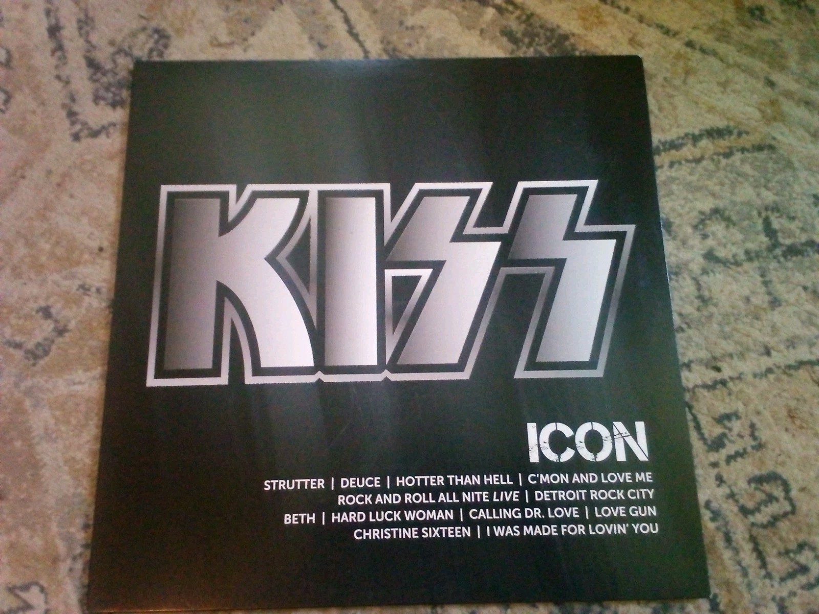 Kiss- Lp Record Greatest Hits-From The 1970s-Title- Icon- Detroit Rock City Ex.