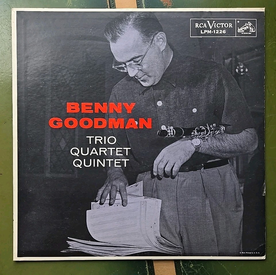 1956 Benny Goodman Trio Quartet Quintet Record 12″ Vinyl LP 33 RPM LPM-1226