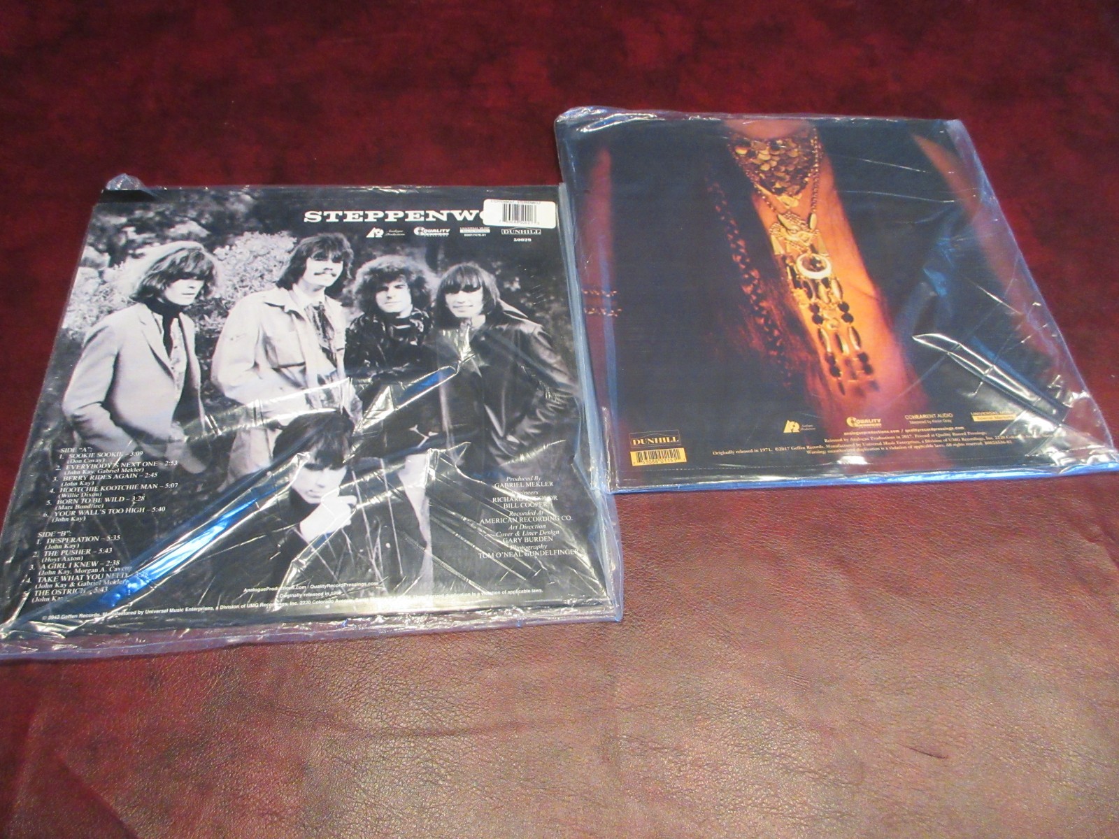 STEPPENWOLF VERIFIED KEVIN GRAY MASTERED S/T AUDIOPHILE 200G +GOLD 200G HITS SET